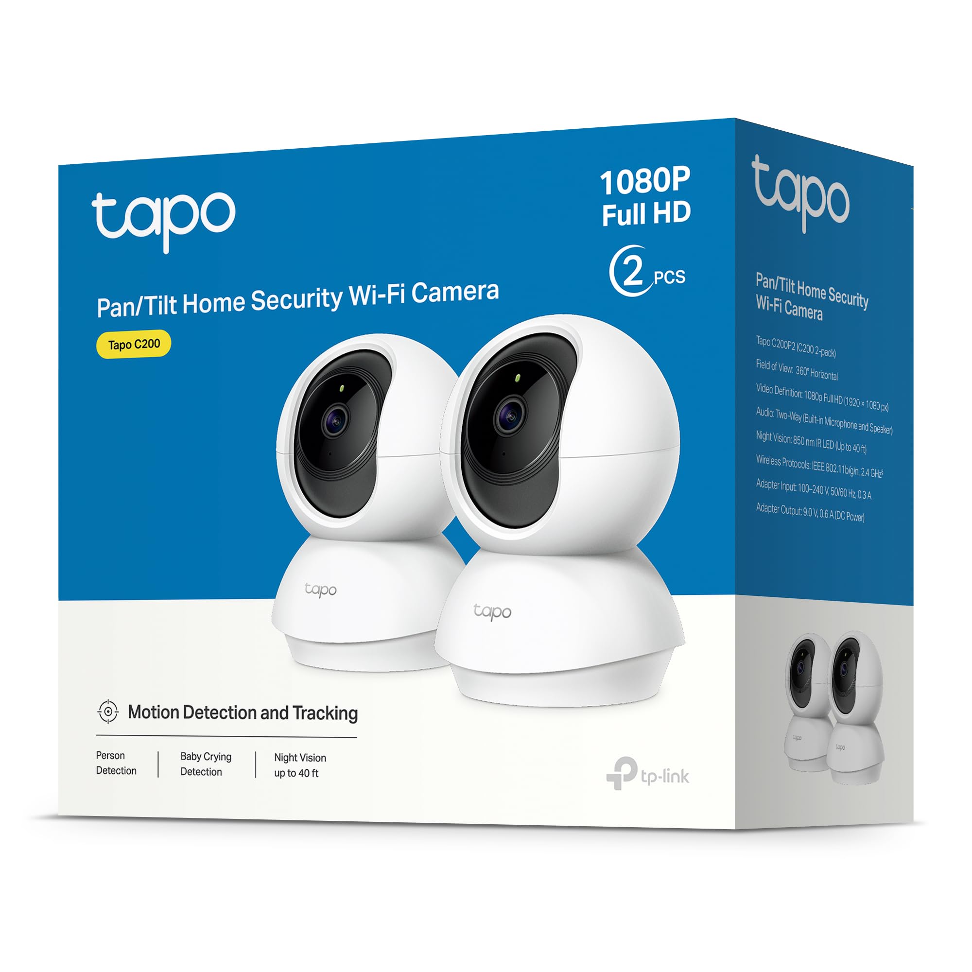 Tapo C200P2 telecamera interna doppio pack ricondizionato