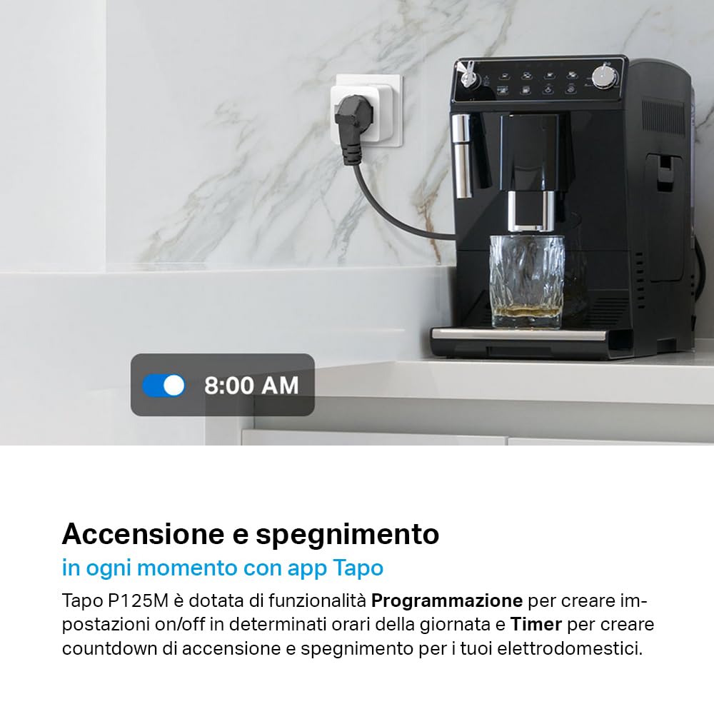 Tapo P125M presa smart monitoraggio consumi Matter
