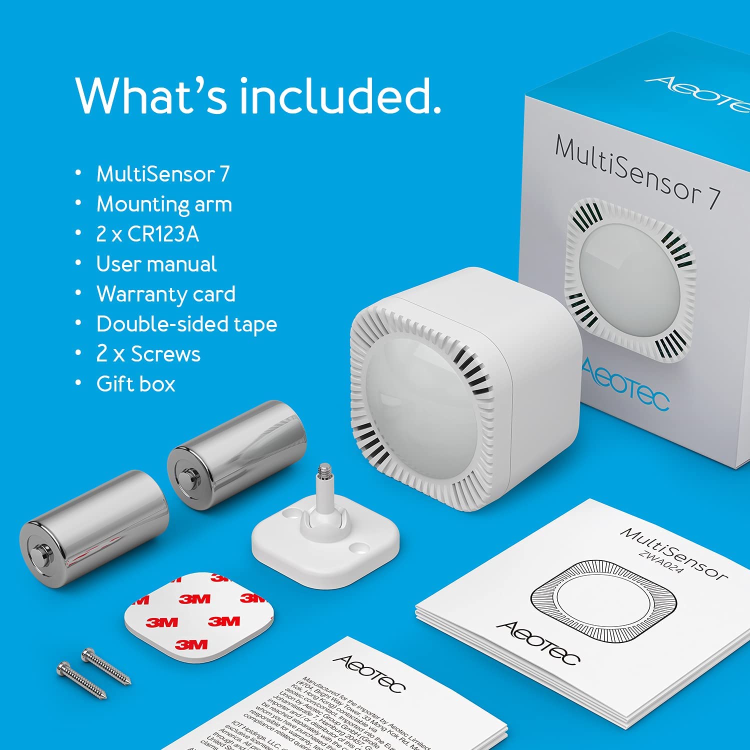 Aeotec MultiSensor 7 sensore 6in1 Z-Wave movimento