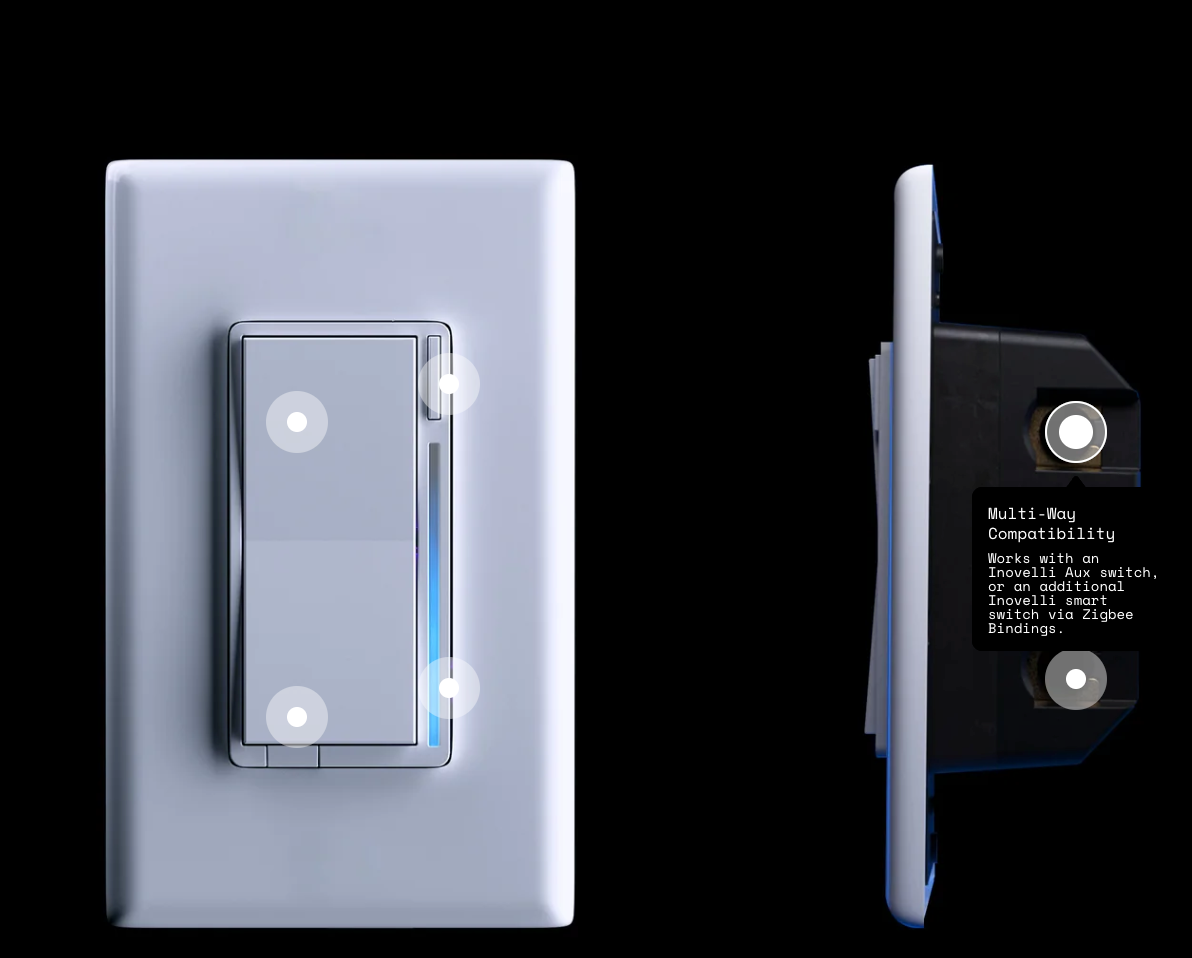 Inovelli Blue Series interruttore ventilatore Zigbee VZM35