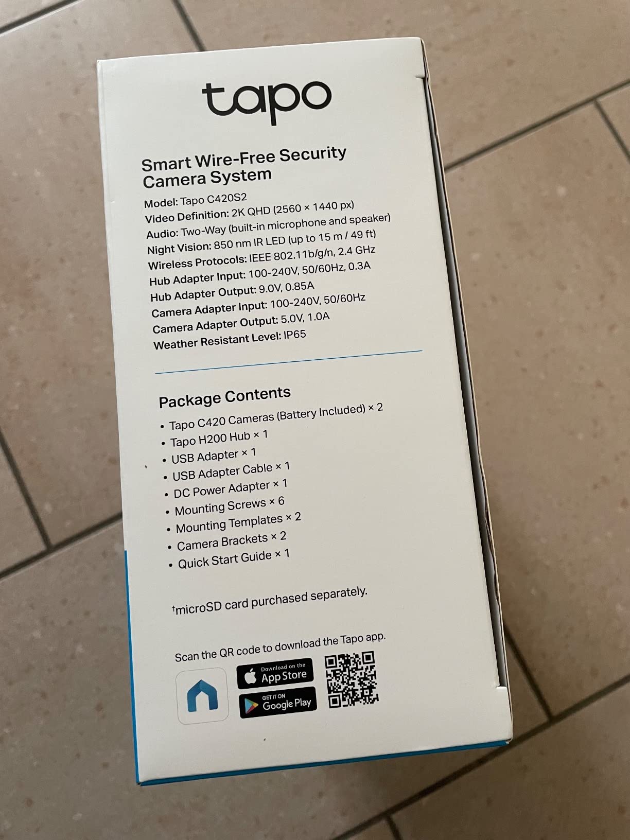 Tapo C420S2 telecamera esterna kit 2 pezzi 2K