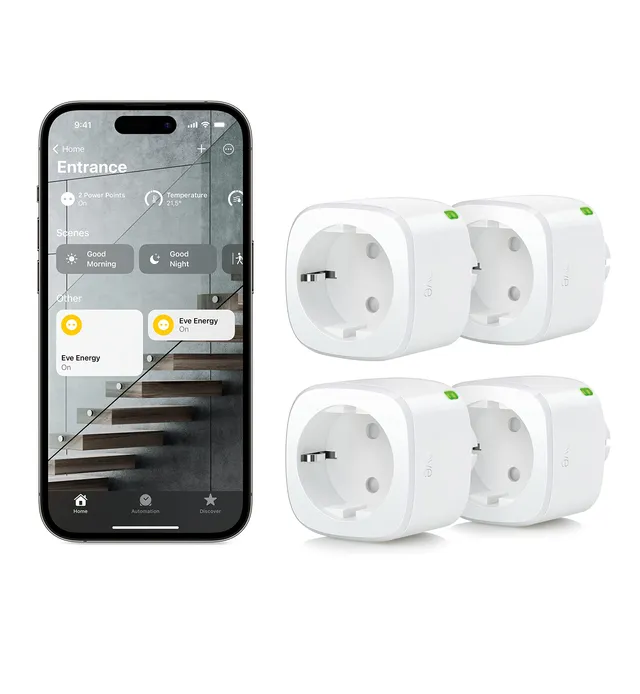 Eve Energy Matter presa intelligente monitoraggio consumi pack 4