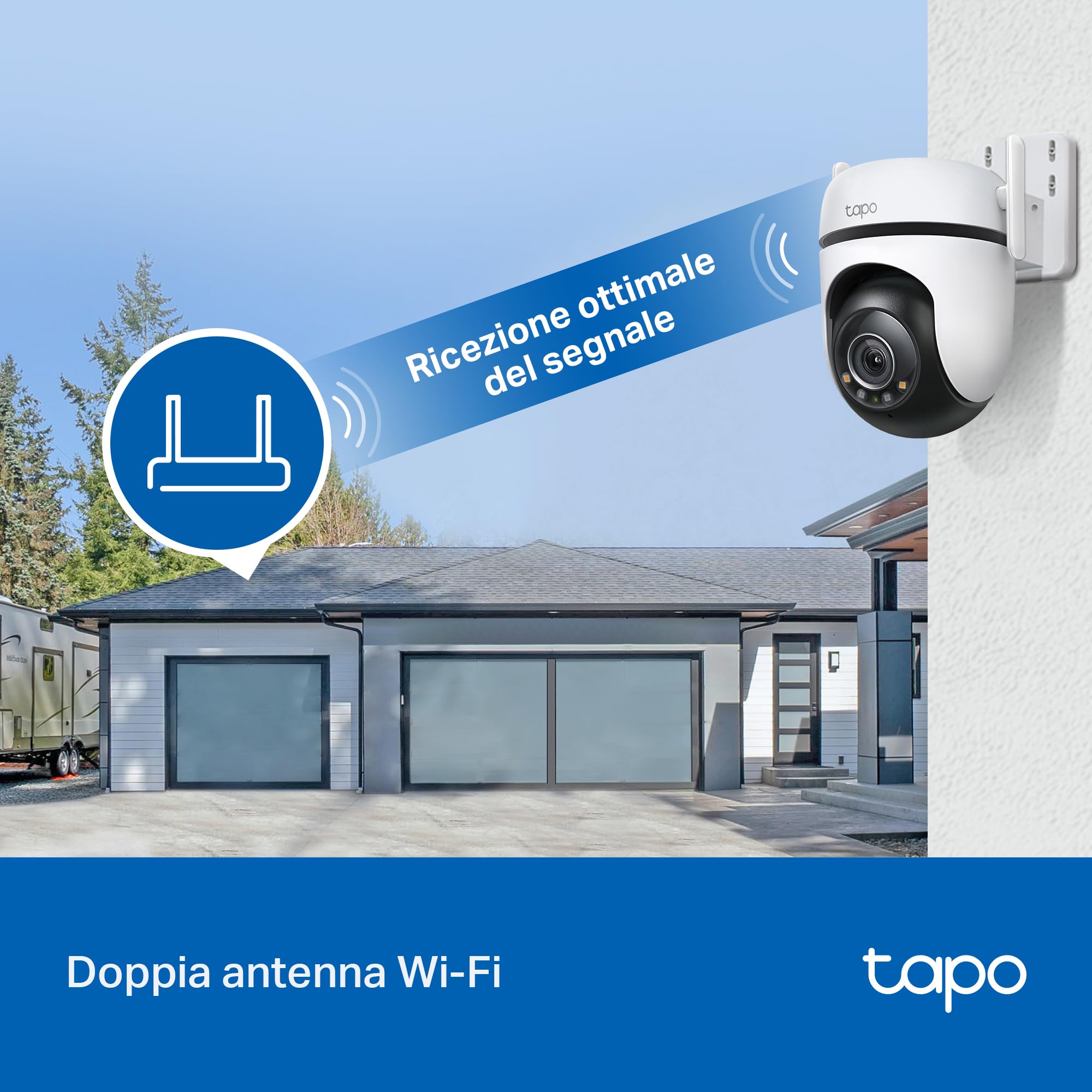 Tapo C520WS telecamera wifi esterno 2K QHD IP66