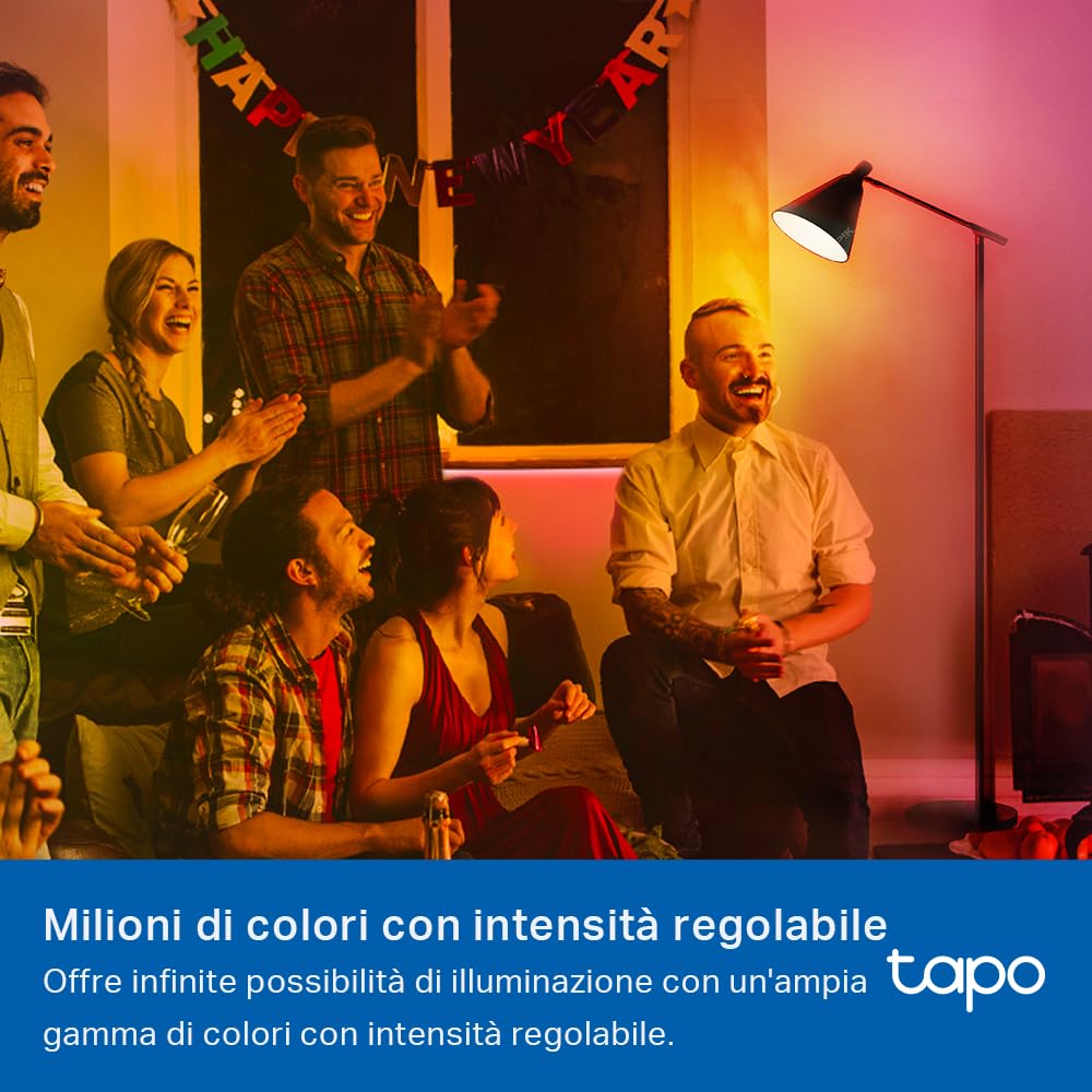 Tapo L430P P45 lampadina smart multicolore 2500-6500K