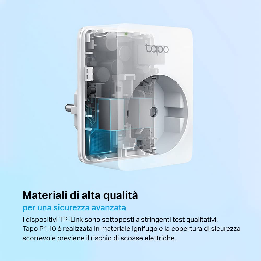 Tapo P110 presa smart WiFi 16A con monitoraggio energia 1 pz