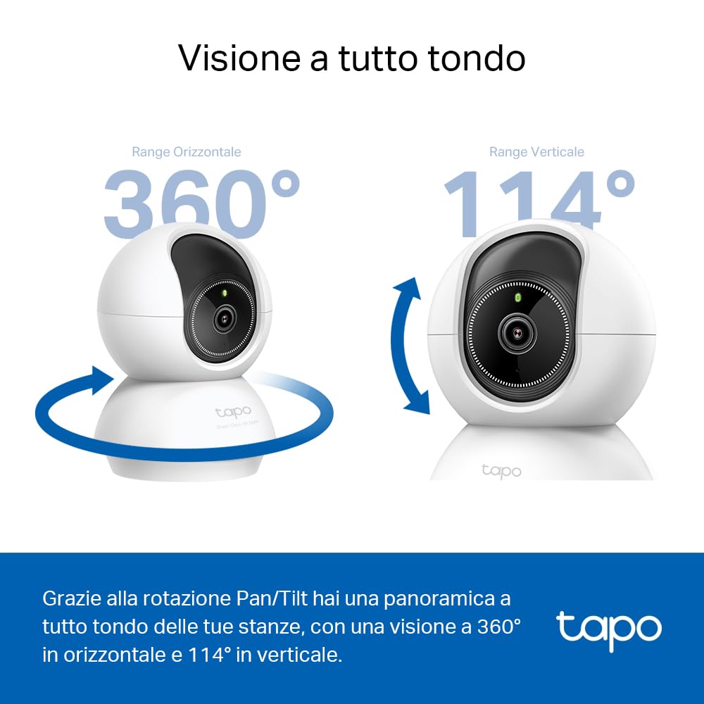 TP-Link Tapo C230 Telecamera Interno 3K Bianco Avorio