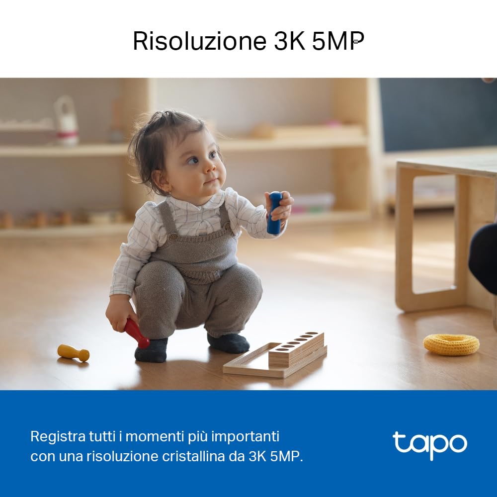 TP-Link Tapo C230 Telecamera Interno 3K Bianco Avorio