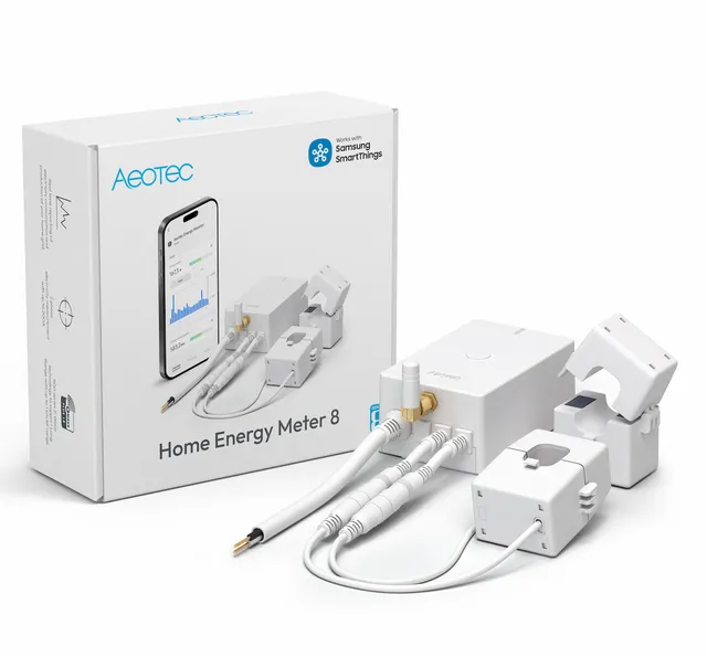 Aeotec Home Energy Meter 8 misuratore 2 pinze 200A
