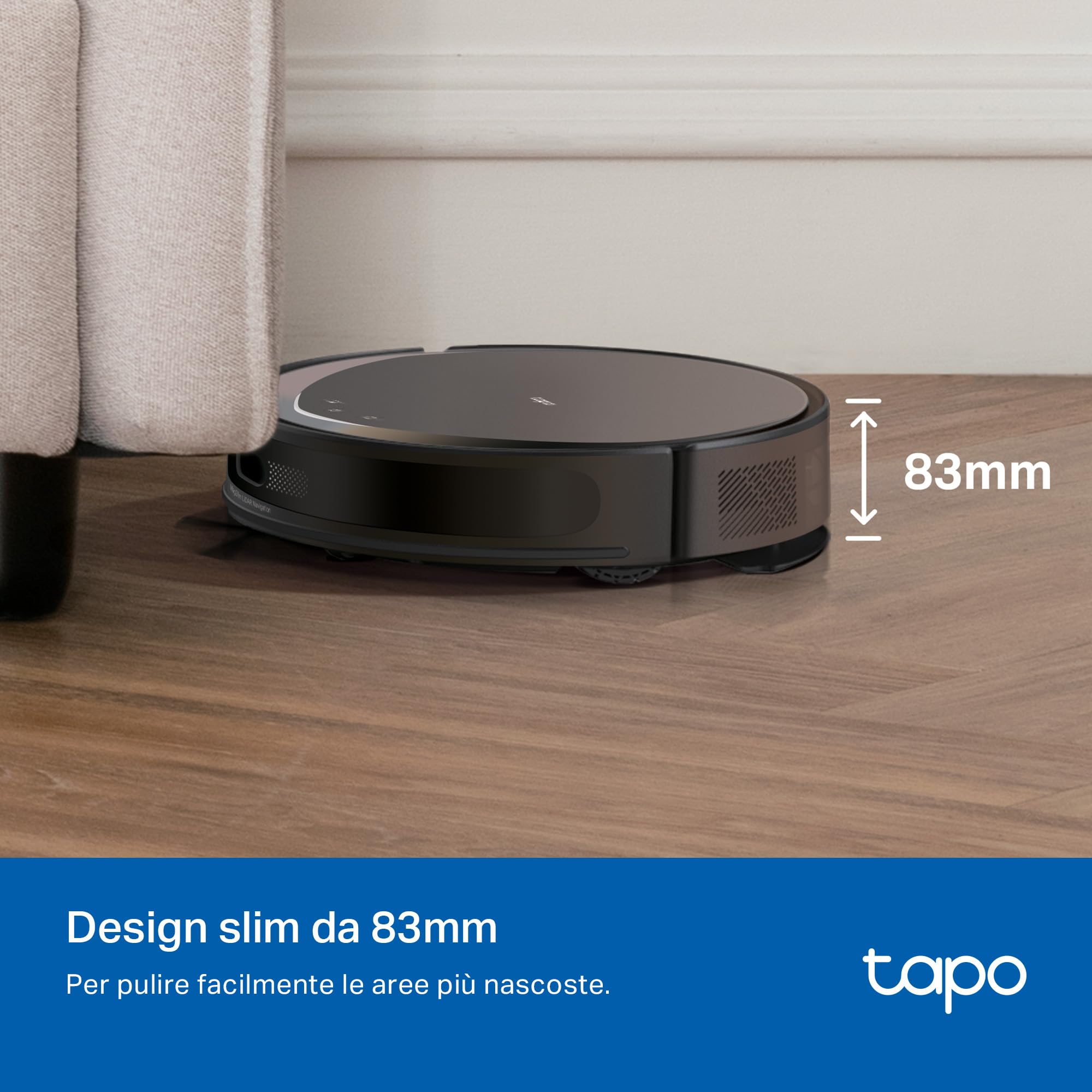 Tapo RV20 Max robot aspirapolvere nero lucido 5300Pa
