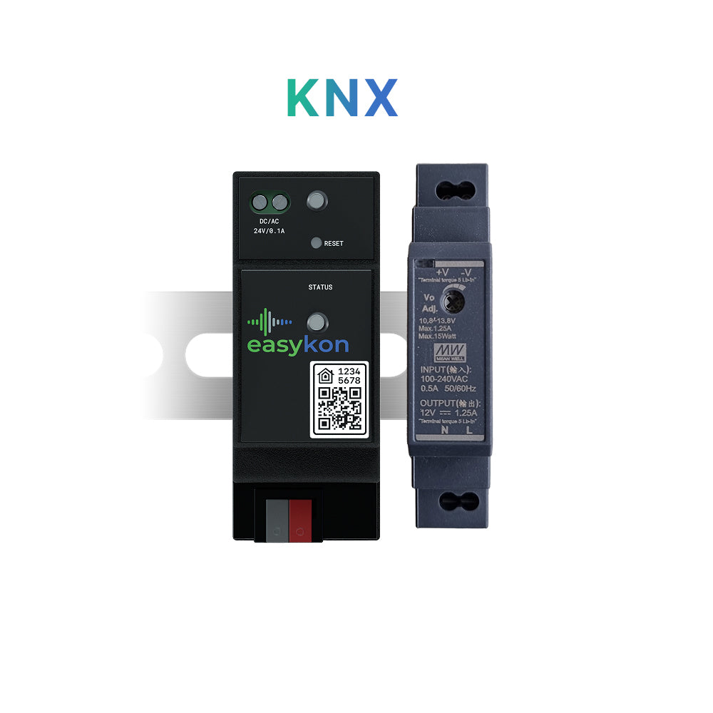 Freedompro Easykon for KNX bridge BUS con alimentatore