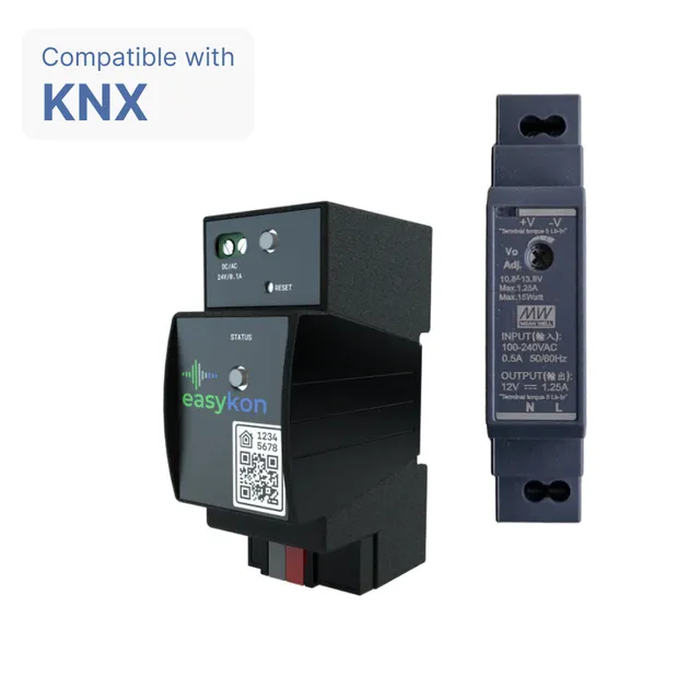 Freedompro Easykon for KNX bridge Ethernet + 12V
