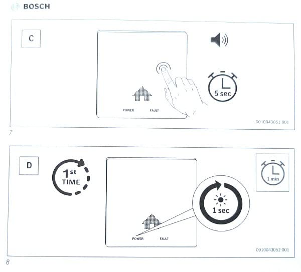 Bosch D-CO rilevatore monossido carbonio batteria 8 anni