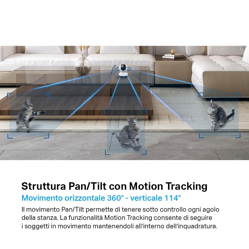 TP-Link Tapo C220 Telecamera Interno 2K Beige