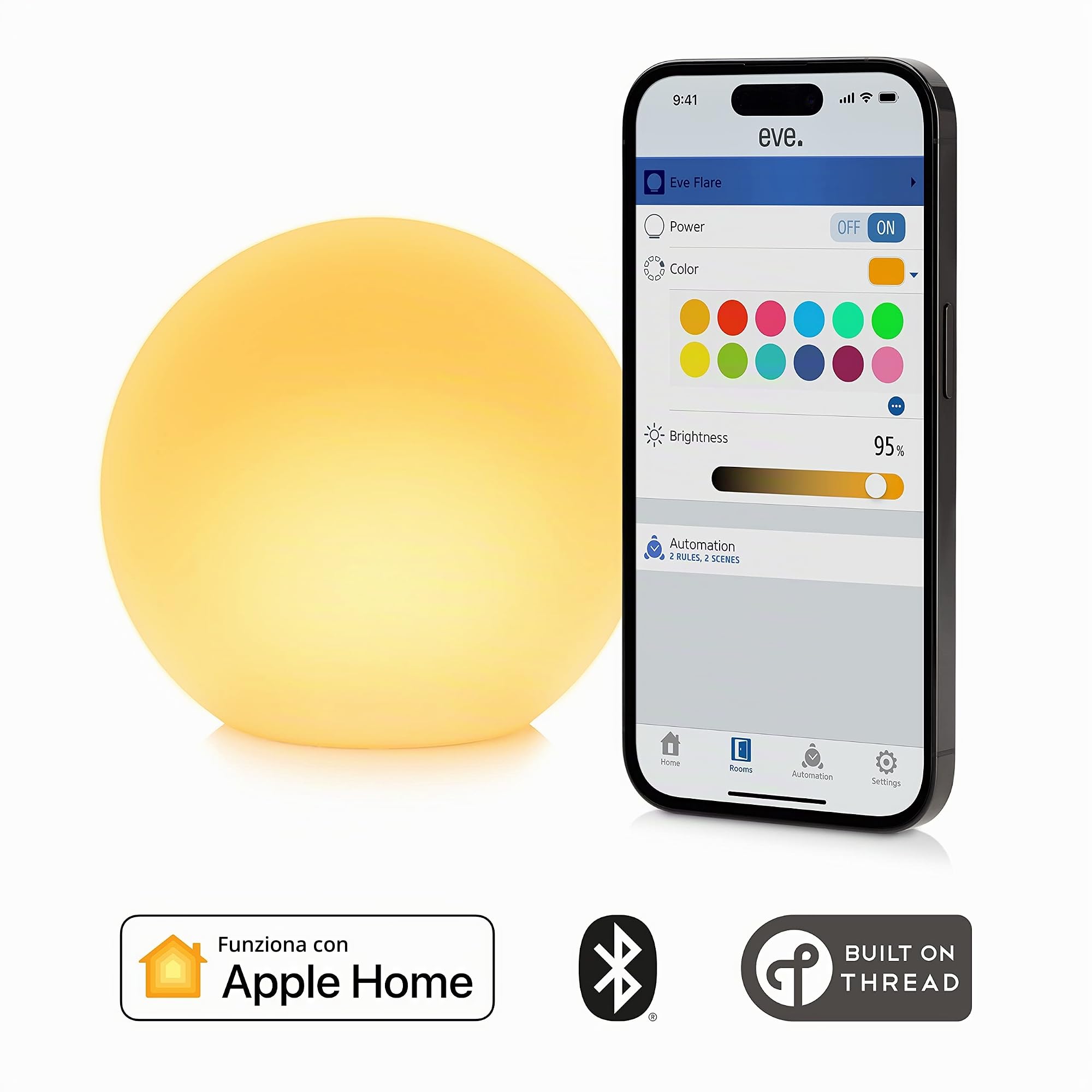 Eve Flare lampada LED portatile intelligente IP65