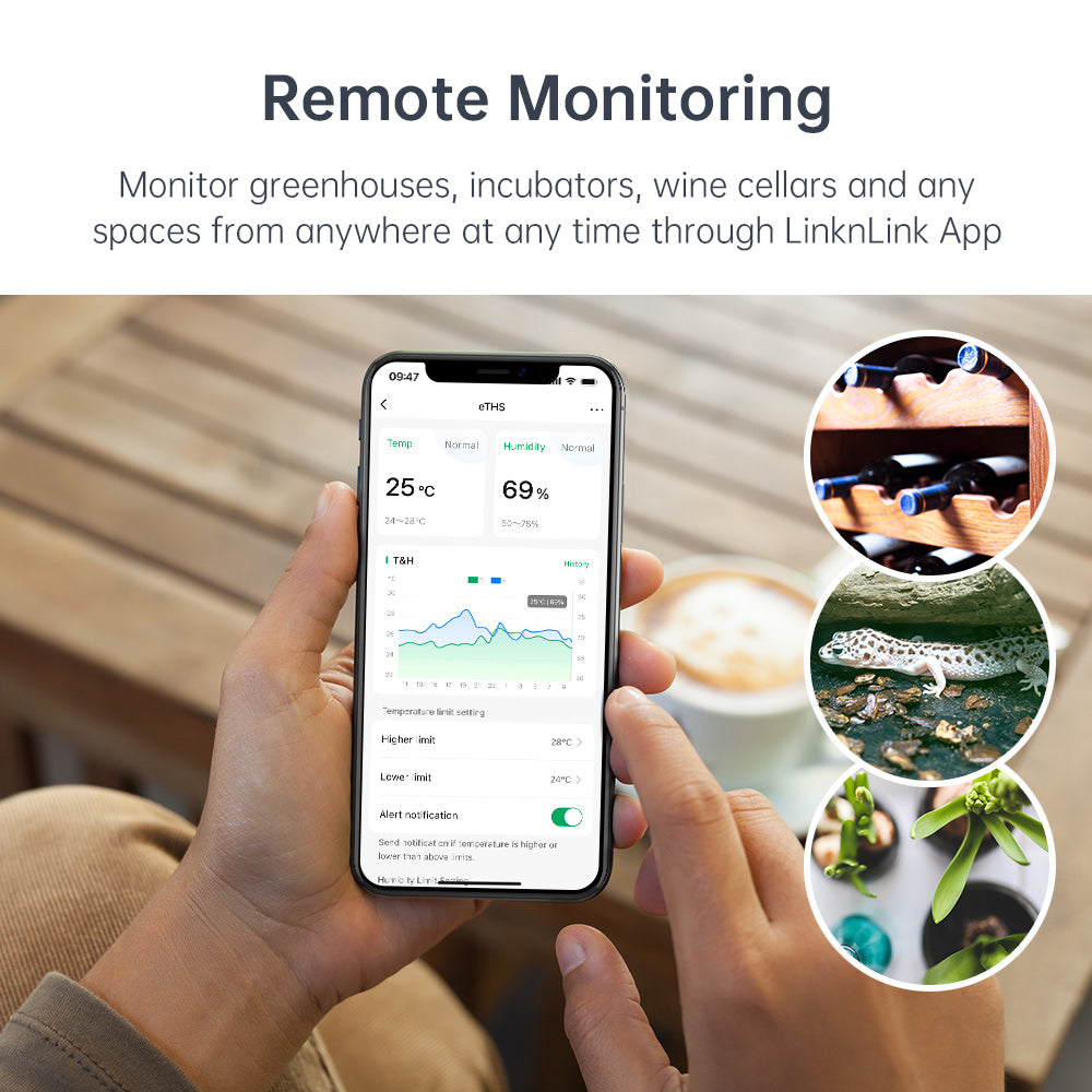 LinknLink eTHS sensore temperatura umidità WiFi