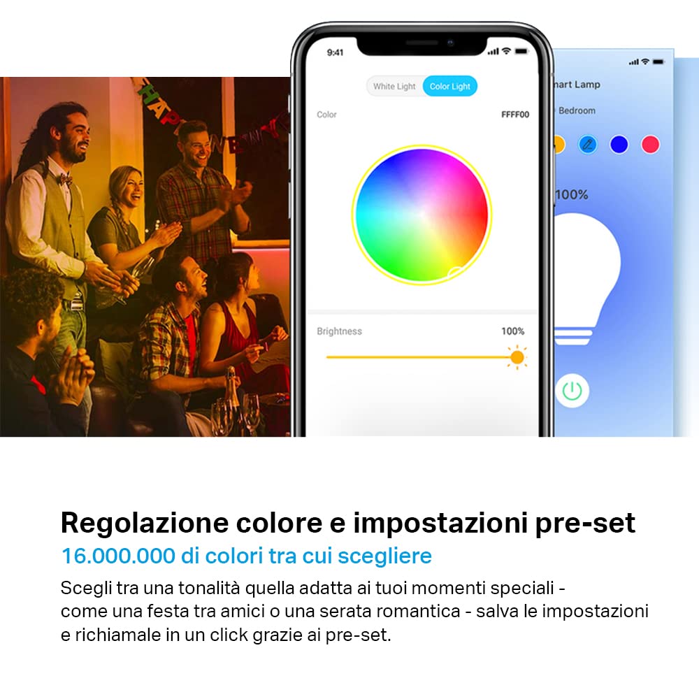 Tapo L530E lampadina smart E27 1 pz multicolore