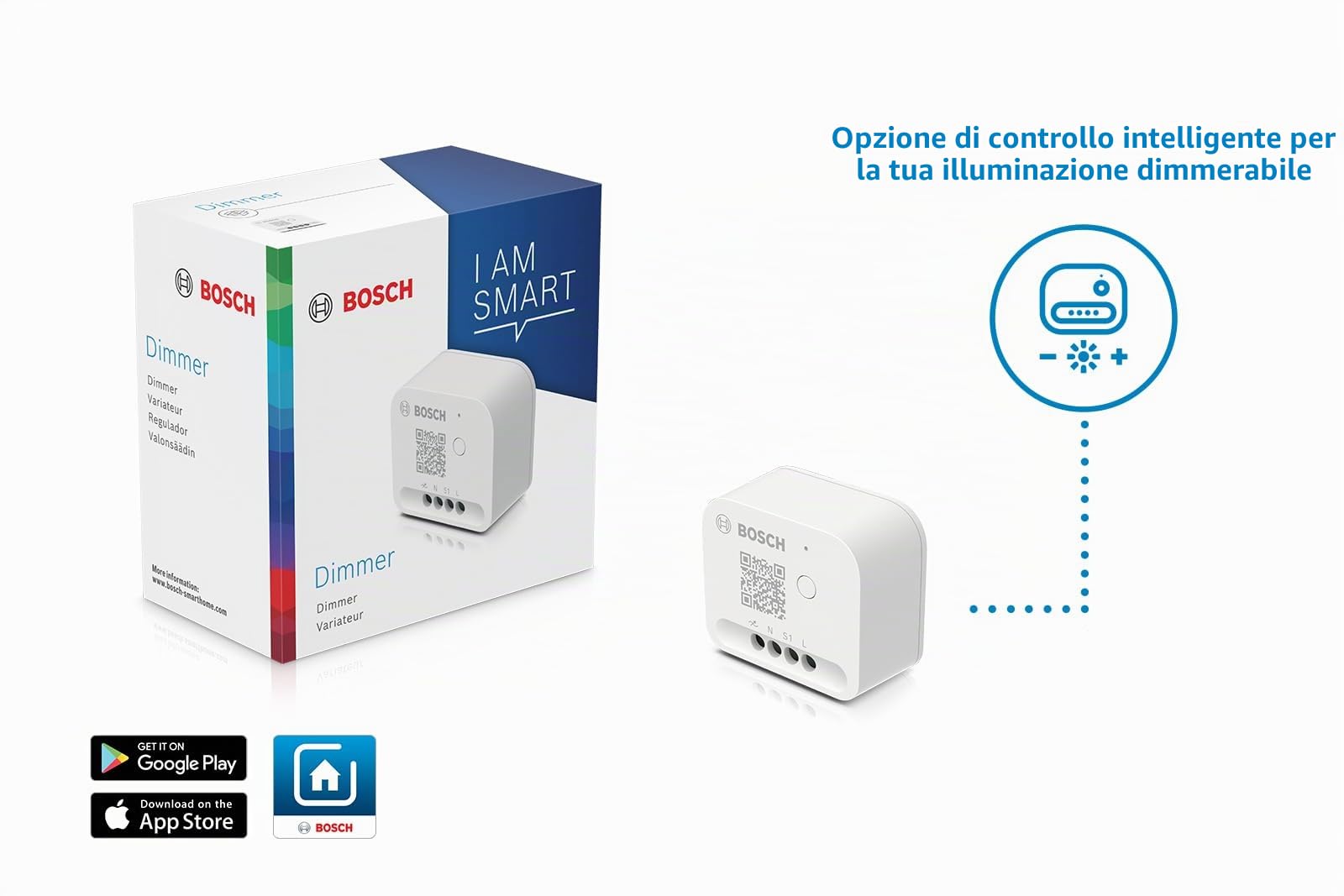 Bosch Smart Home dimmer smart LED Zigbee incasso