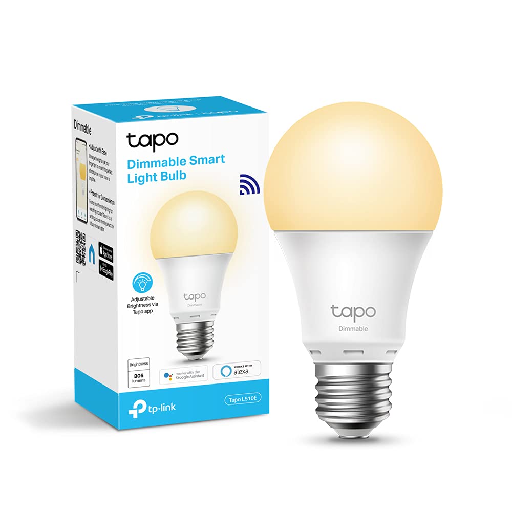 Tapo L510E lampadina smart WiFi E27 1 pz luce calda dimmerabile
