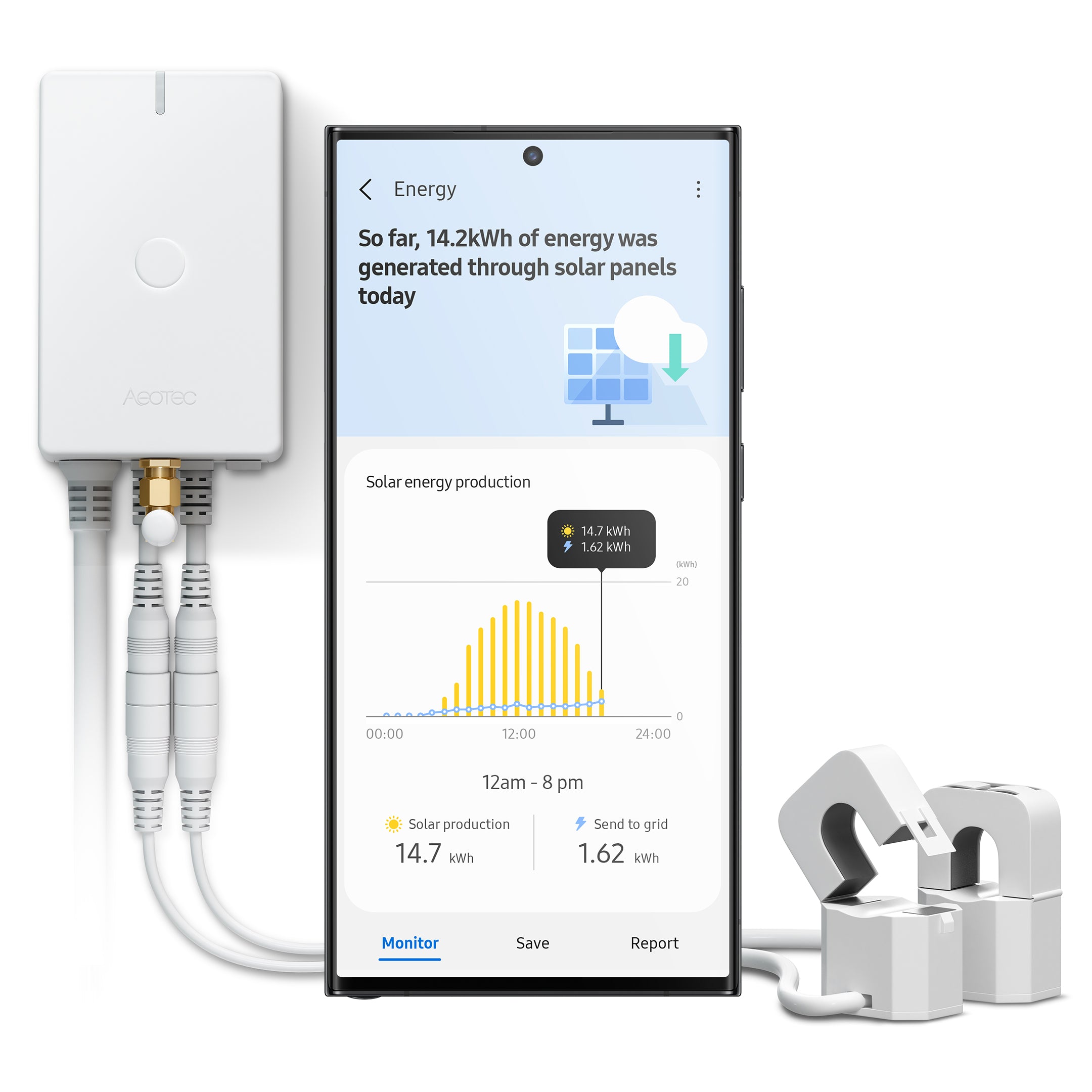 Aeotec Home Energy Meter 8 misuratore energia 200A 908MHz