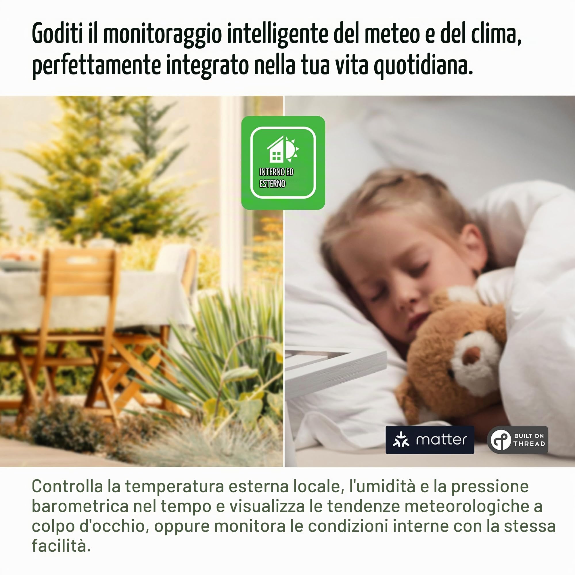 Eve Weather Matter stazione meteo esterno IPX4