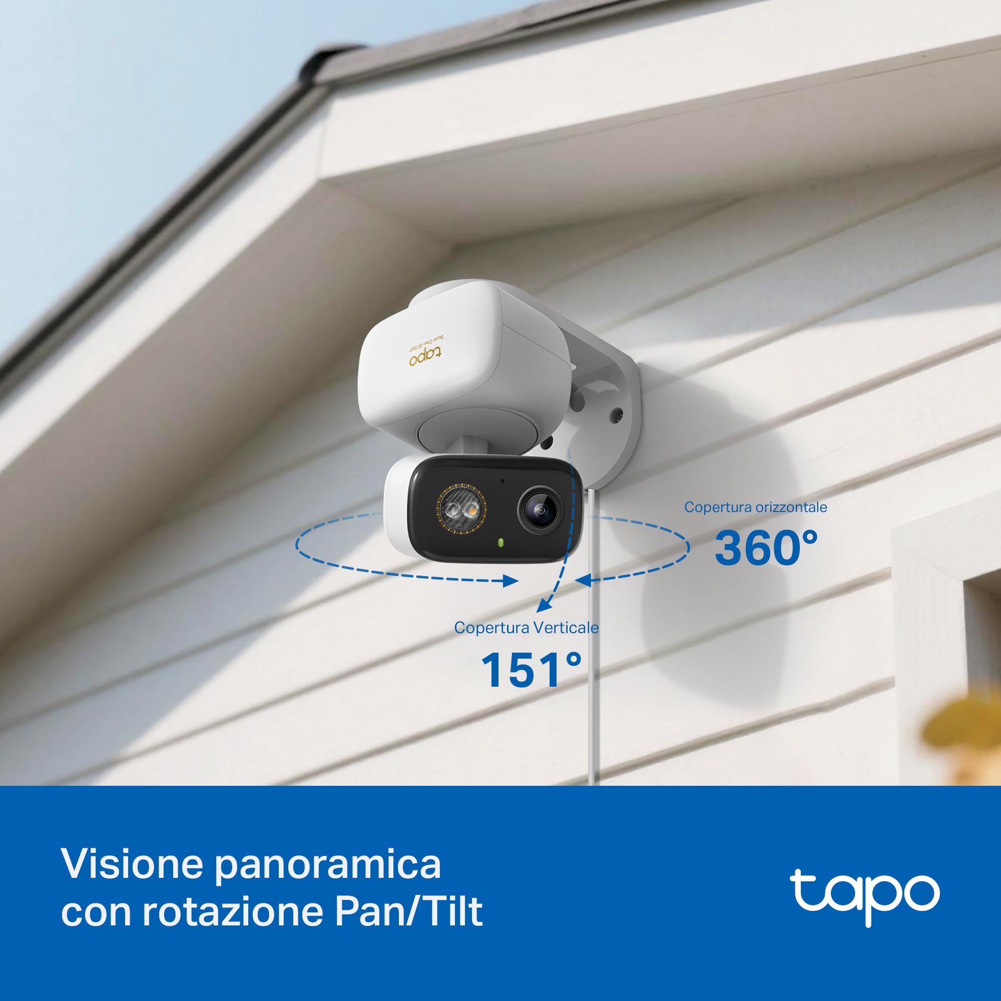 TP-Link Tapo C236 Telecamera Esterno 3K Bianco Neve