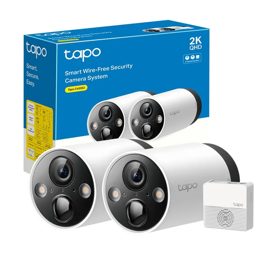 Tapo C420S2 telecamera esterna kit 2 pezzi 2K