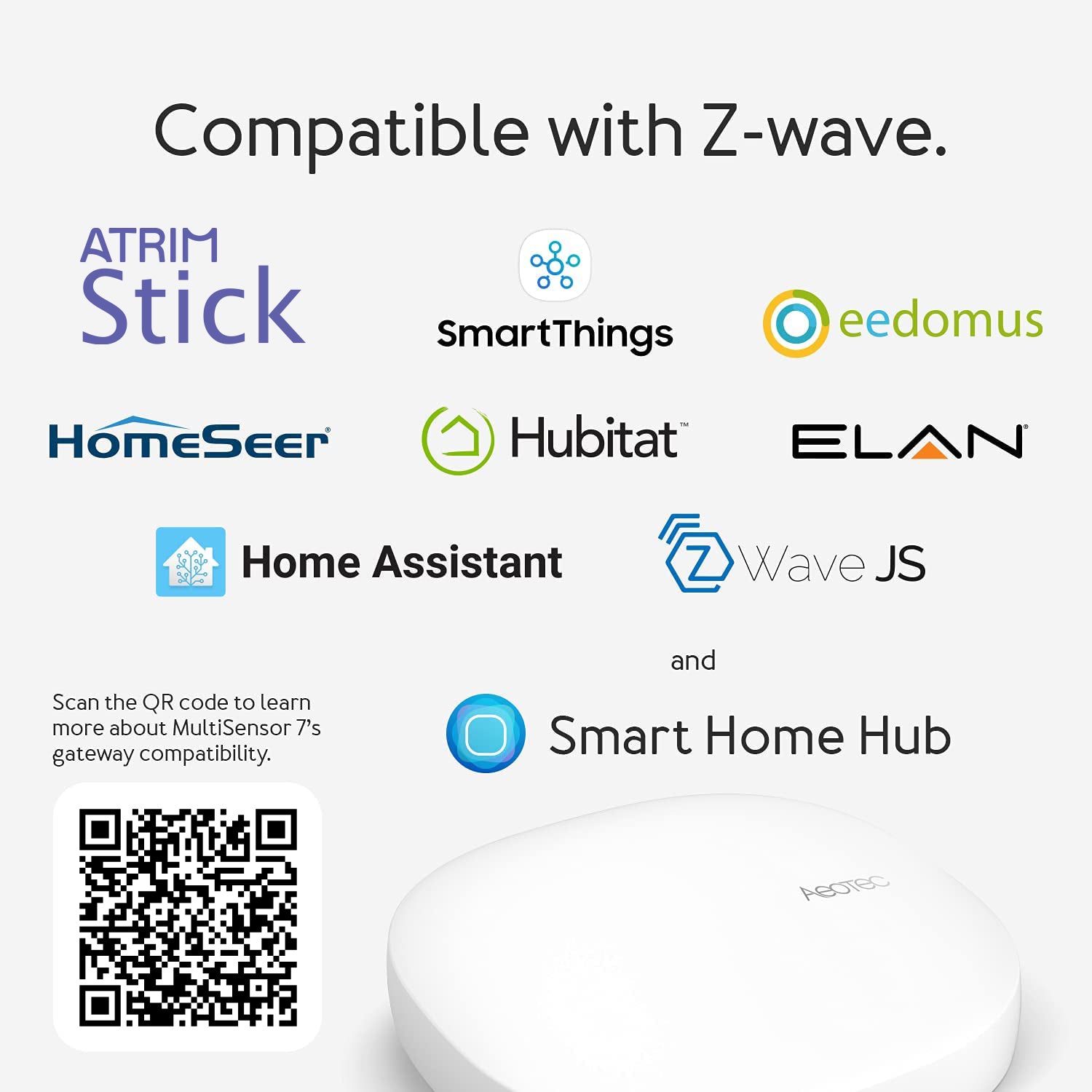 Aeotec MultiSensor 7 sensore 6in1 Z-Wave movimento