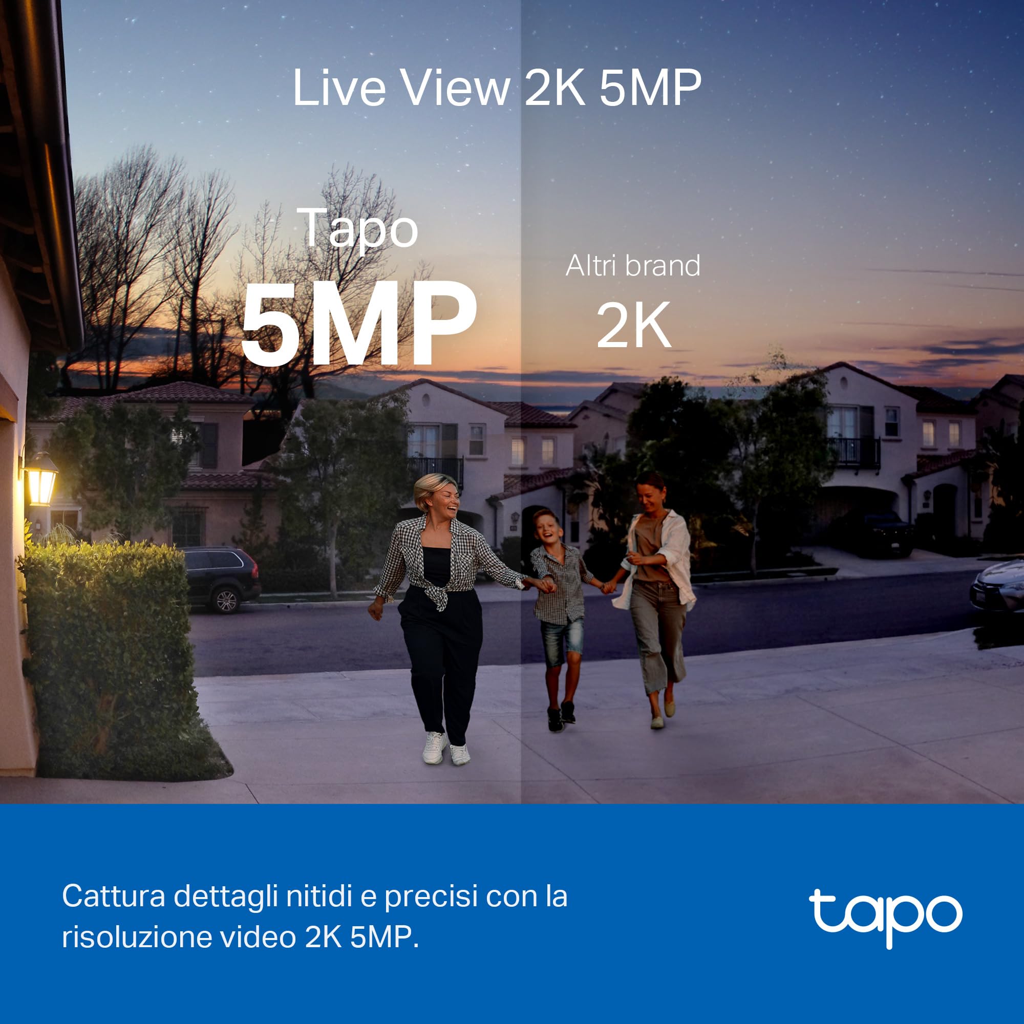Tapo D230S1 videocitofono 2K 5MP kit con hub batteria