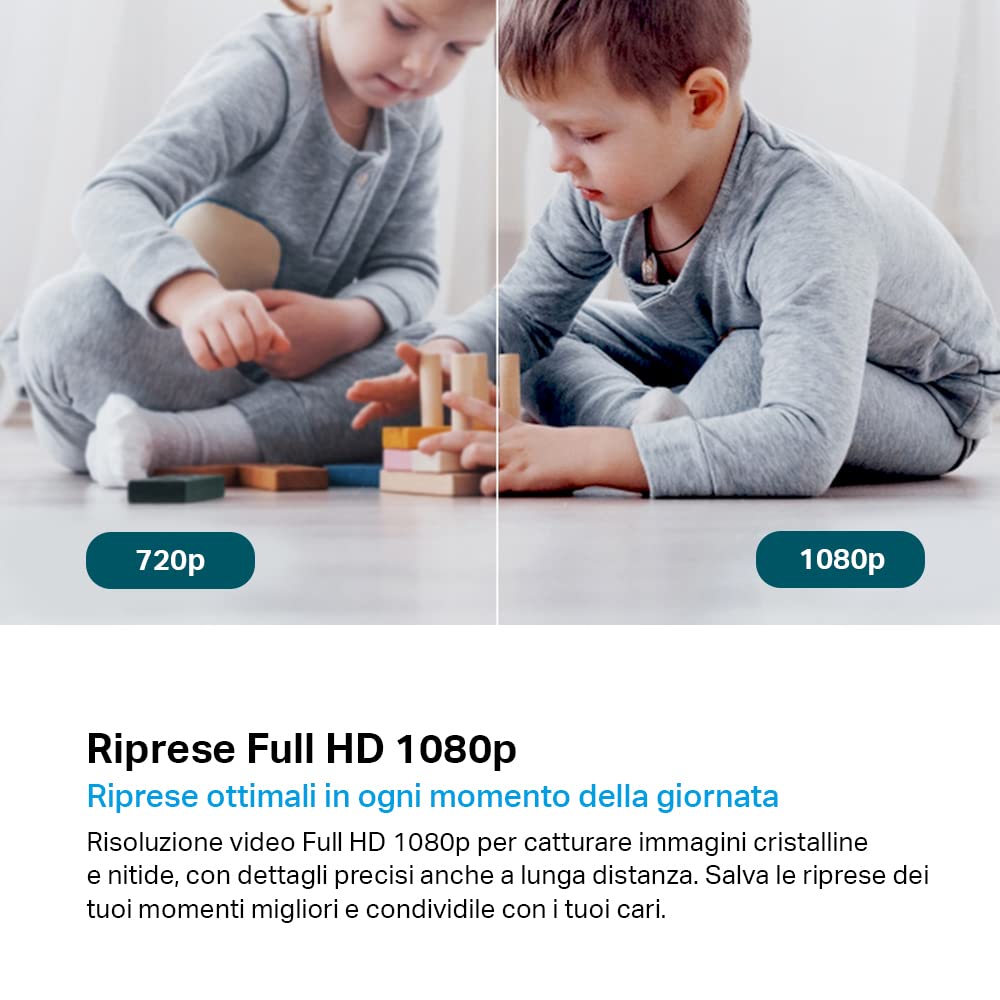 Tapo C100 telecamera interno Bianco Classico FHD
