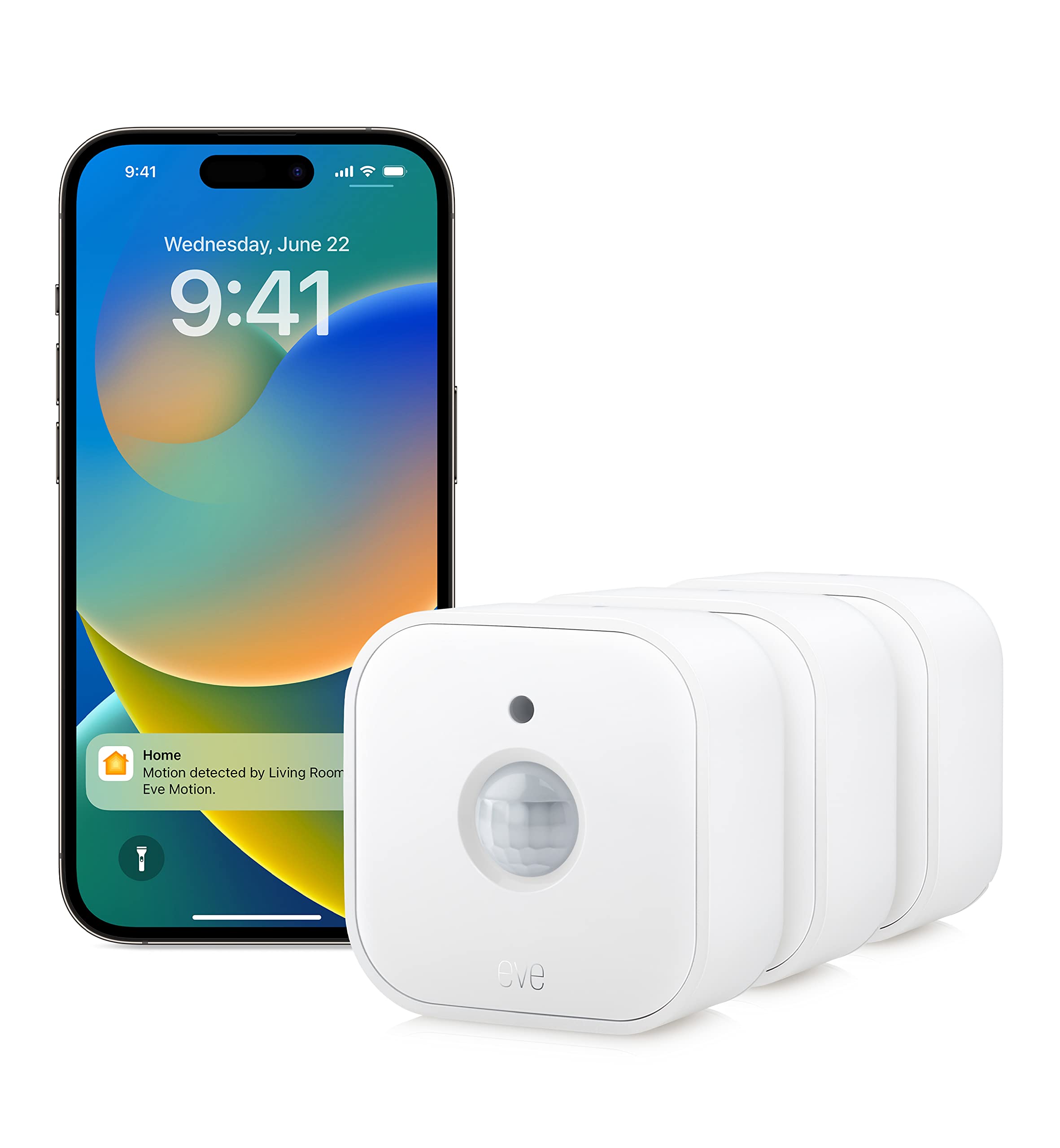 Eve Motion sensore movimento luce Matter pack 3pz IPX3