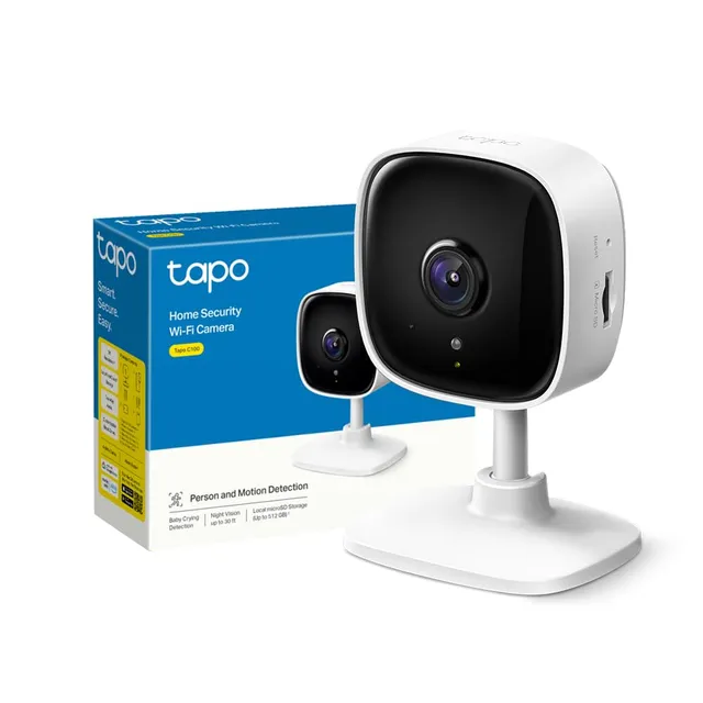 Tapo C100 telecamera interno Bianco Classico FHD