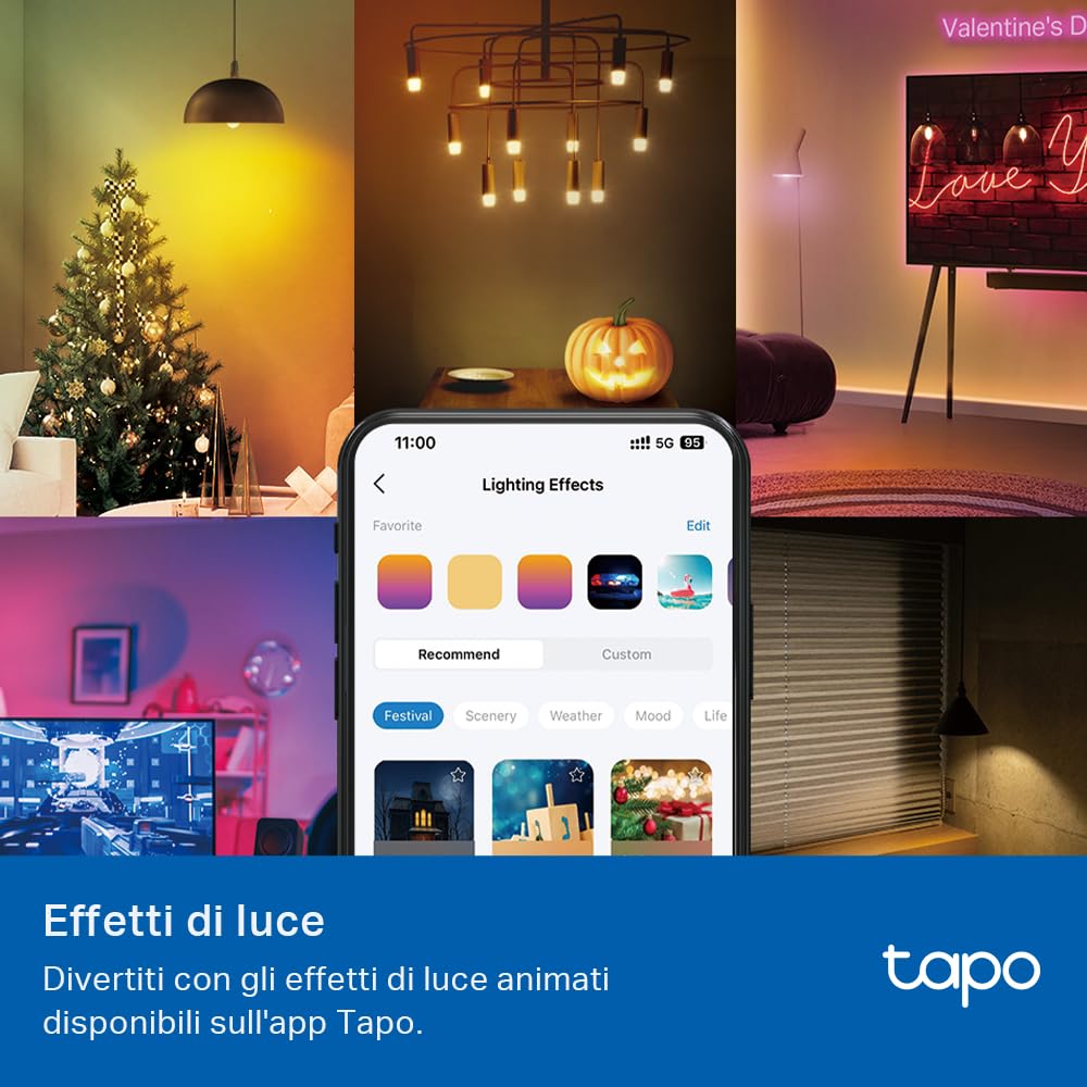 Tapo L430P P45 lampadina smart multicolore 2500-6500K