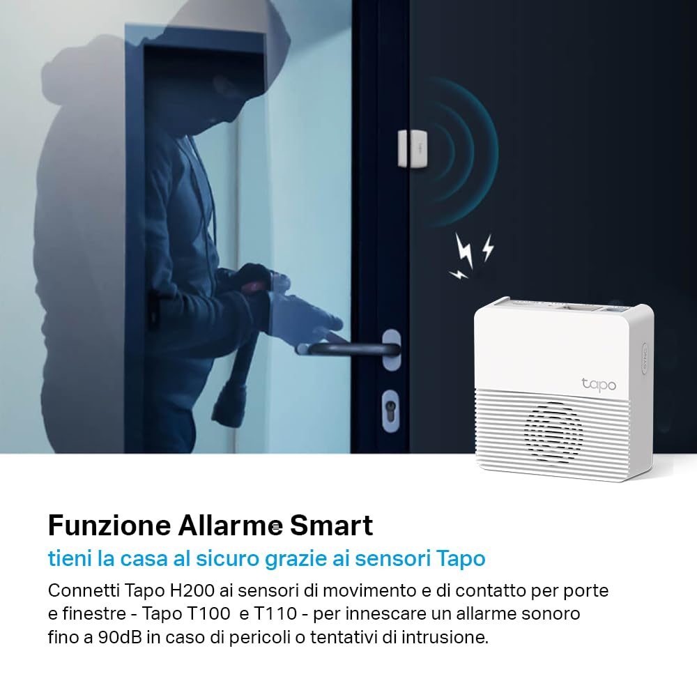 Tapo H200 Smart Hub 64+4 Dispositivi con Allarme