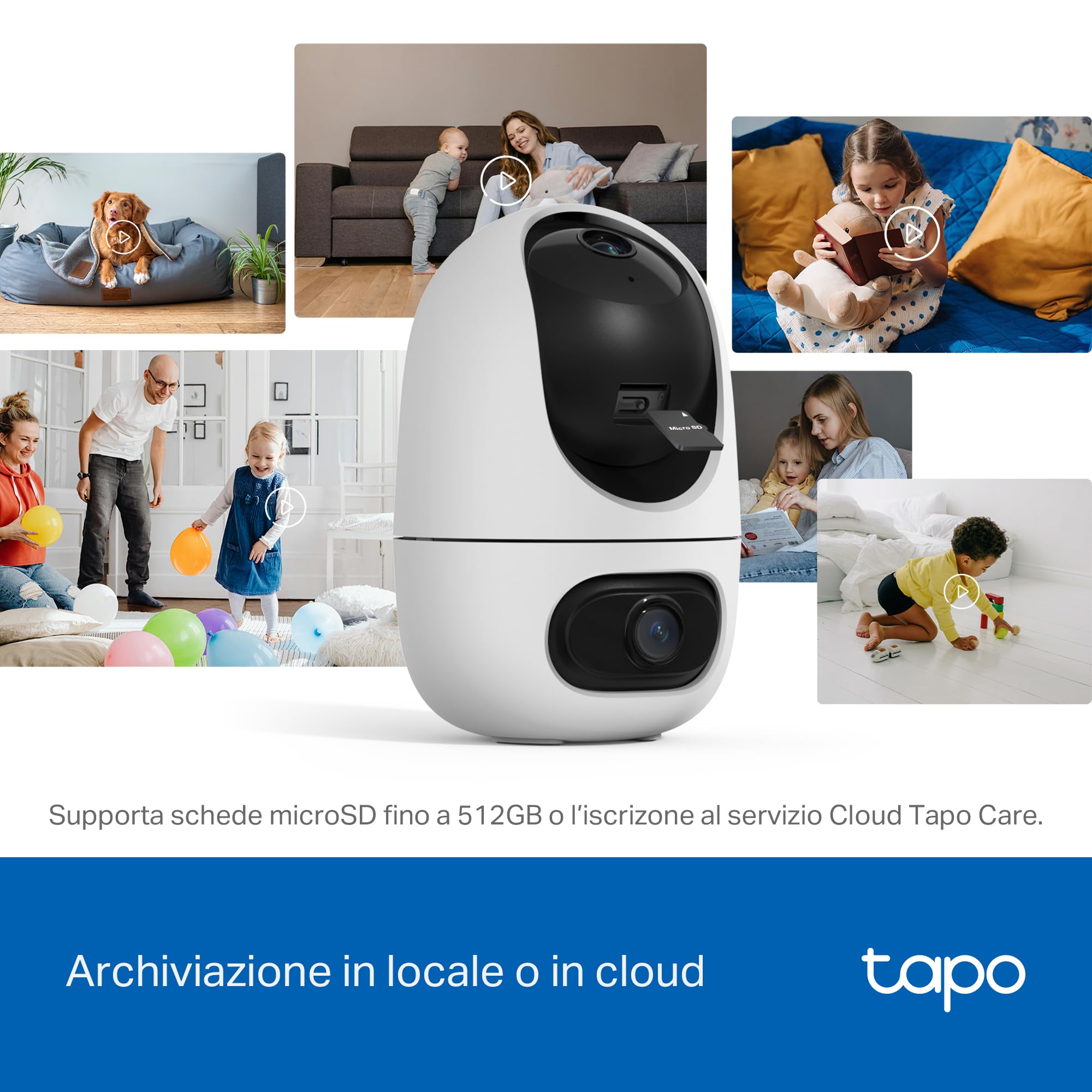 TP-Link Tapo C245D Telecamera Doppio Obiettivo 2K Beige