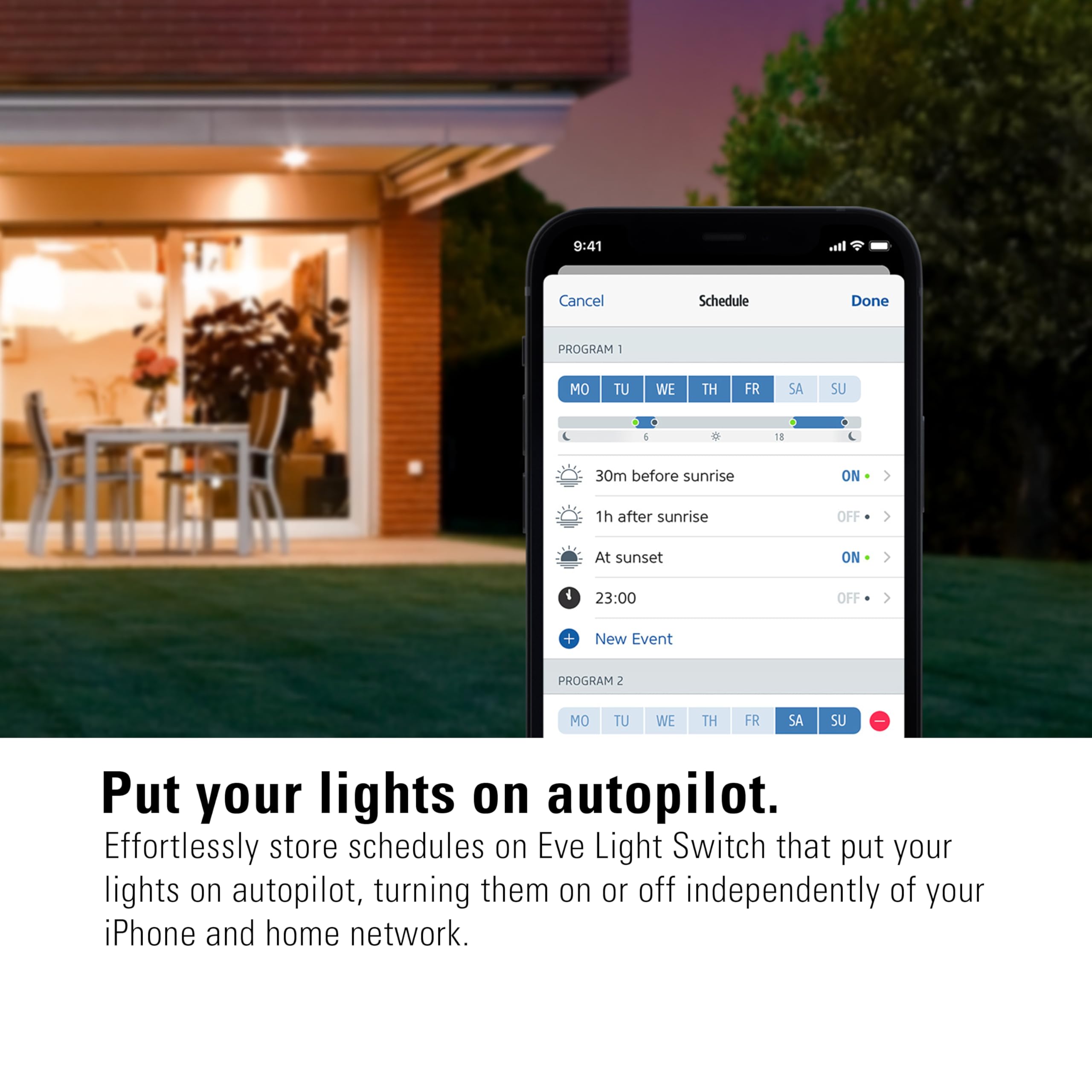 Eve Light Switch interruttore luce intelligente Thread