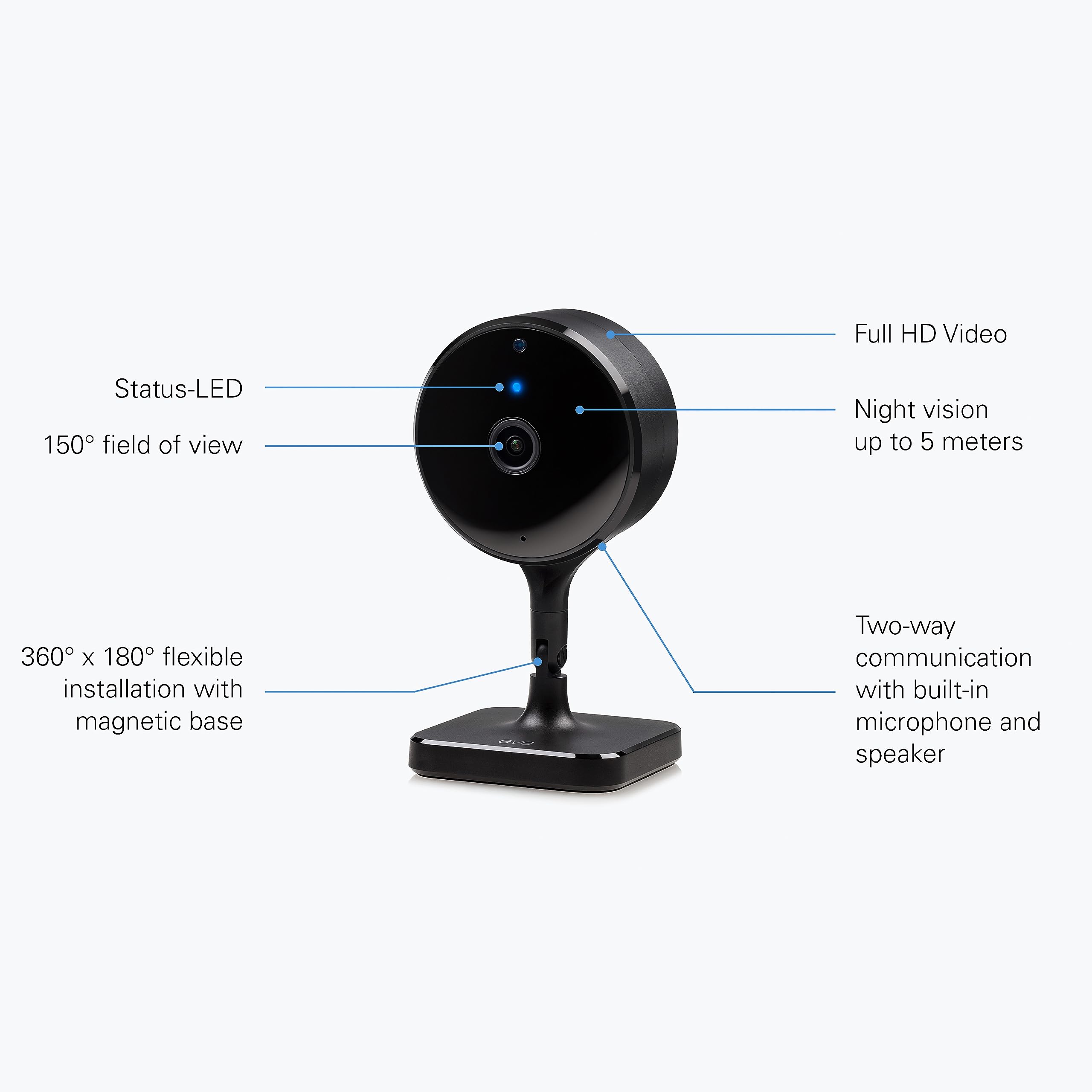 Eve Cam videocamera interna set 2 pezzi HomeKit