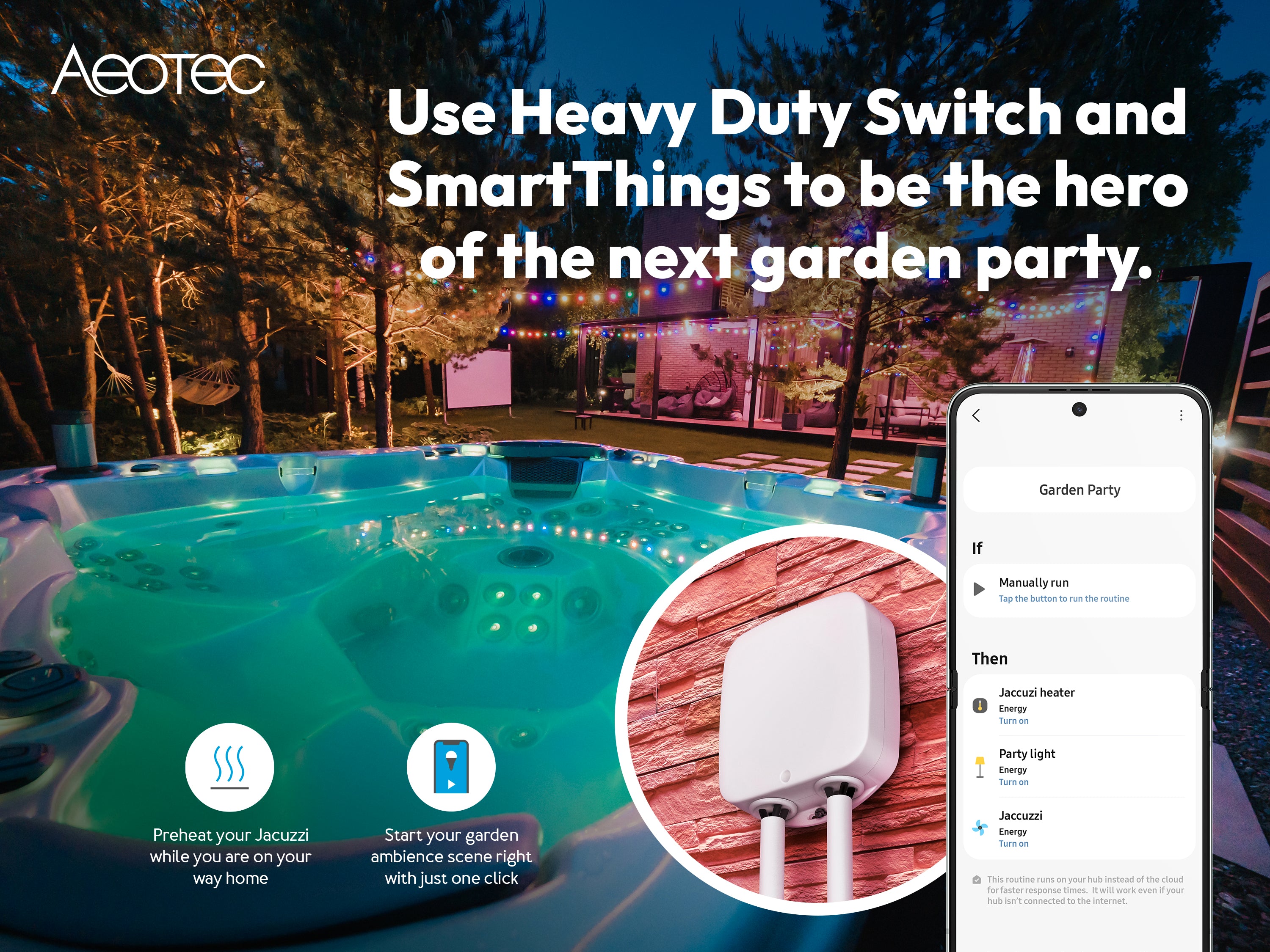 Aeotec Heavy Duty Outdoor Smart Switch Gen5 interruttore esterno