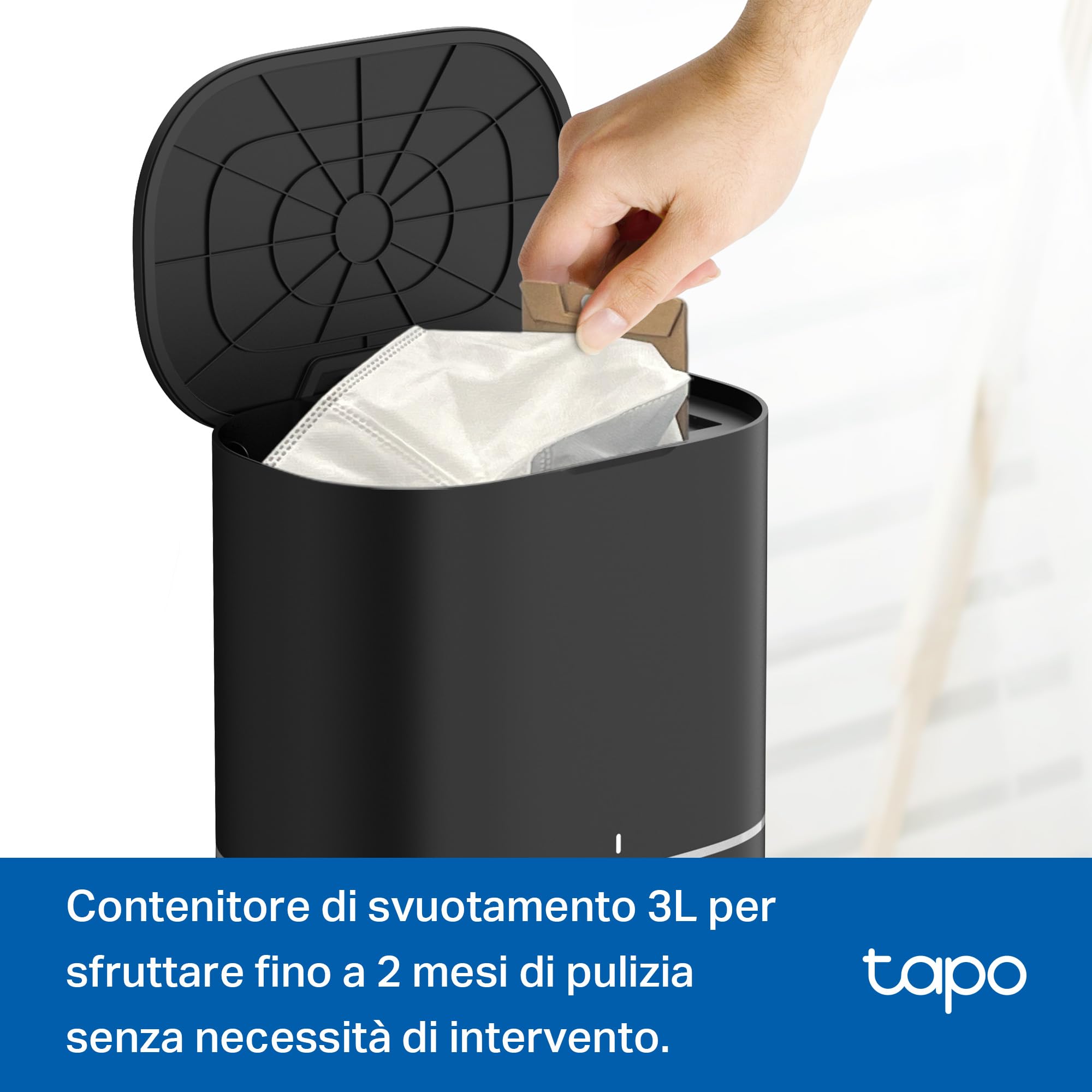 Tapo RV30 Max Plus robot aspirapolvere nero grafite 5300Pa