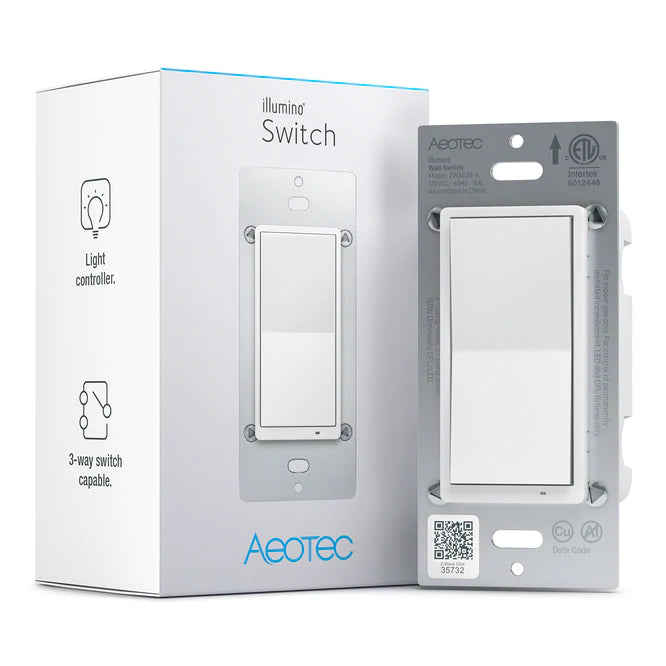 Aeotec illumino ZWA038 interruttore luce Z-Wave 3 vie
