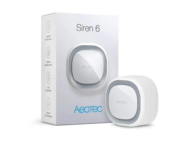 Aeotec Siren 6 ZW164 sirena allarme Z-Wave 110 dB