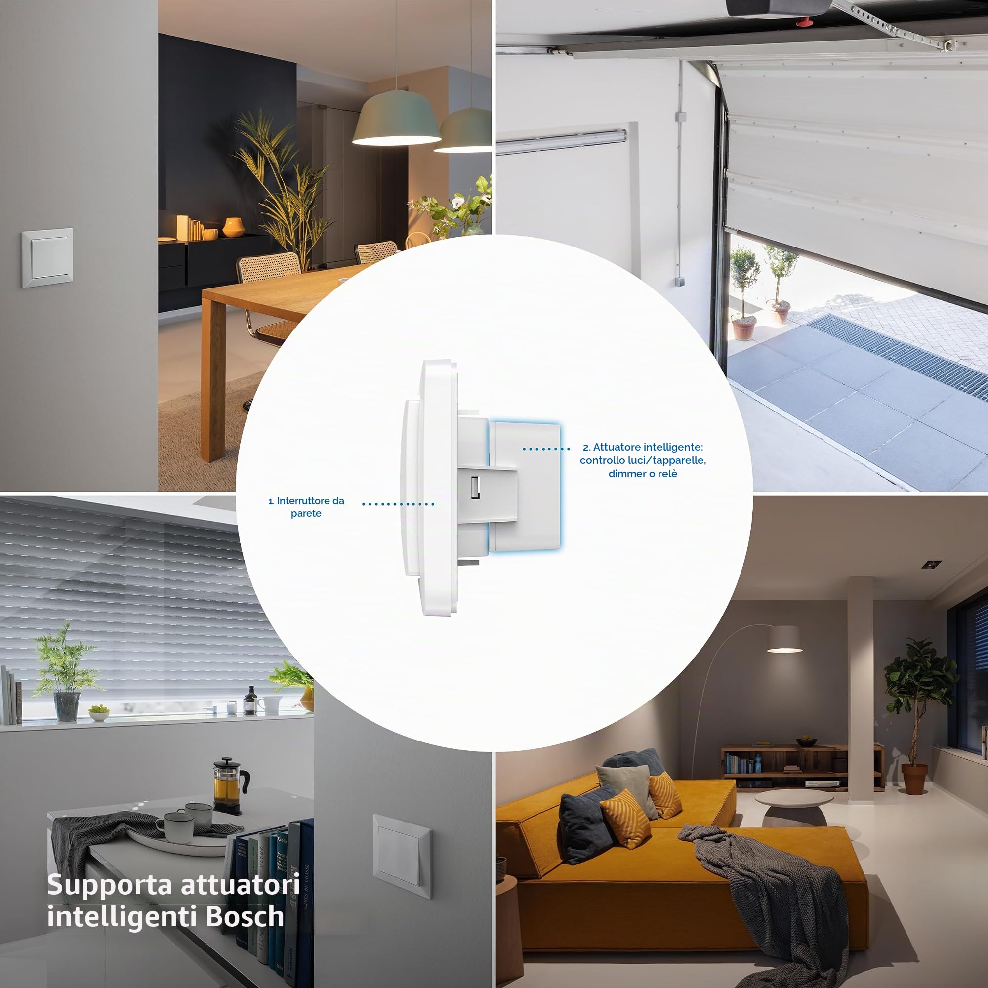 Bosch Smart Home interruttore a parete per attuatori smart