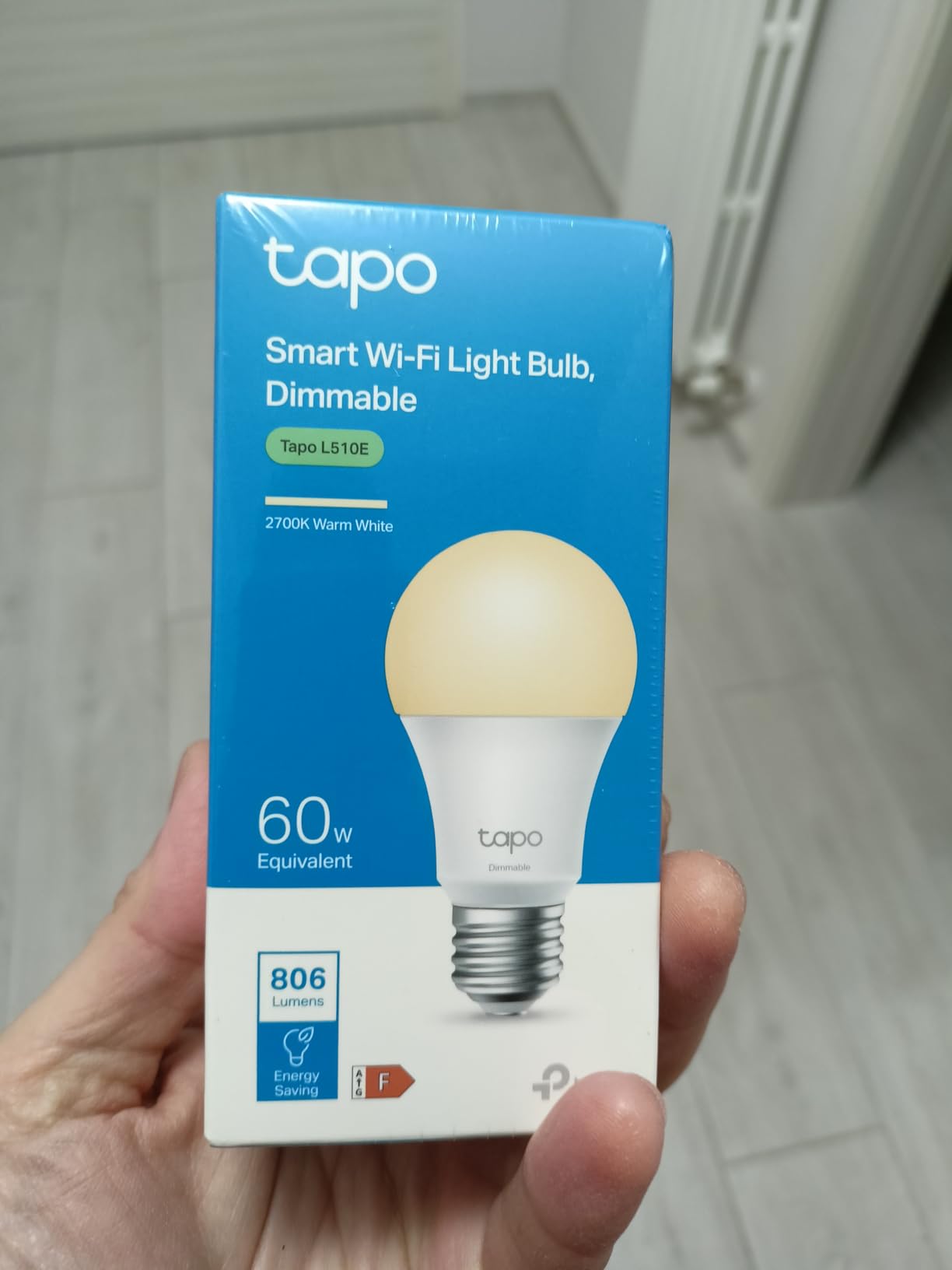 Tapo L510E lampadina smart WiFi E27 1 pz luce calda dimmerabile