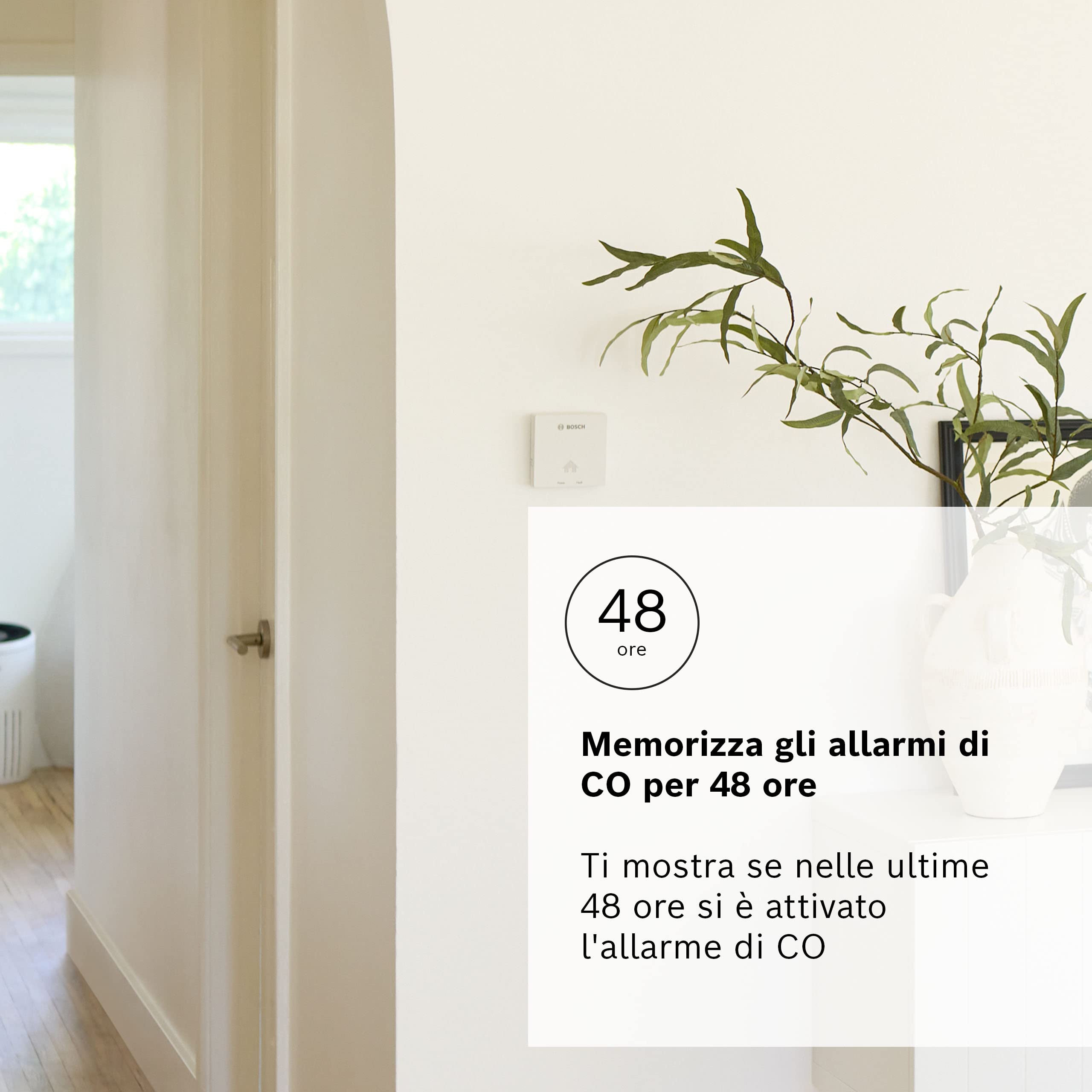 Bosch D-CO rilevatore monossido carbonio batteria 8 anni