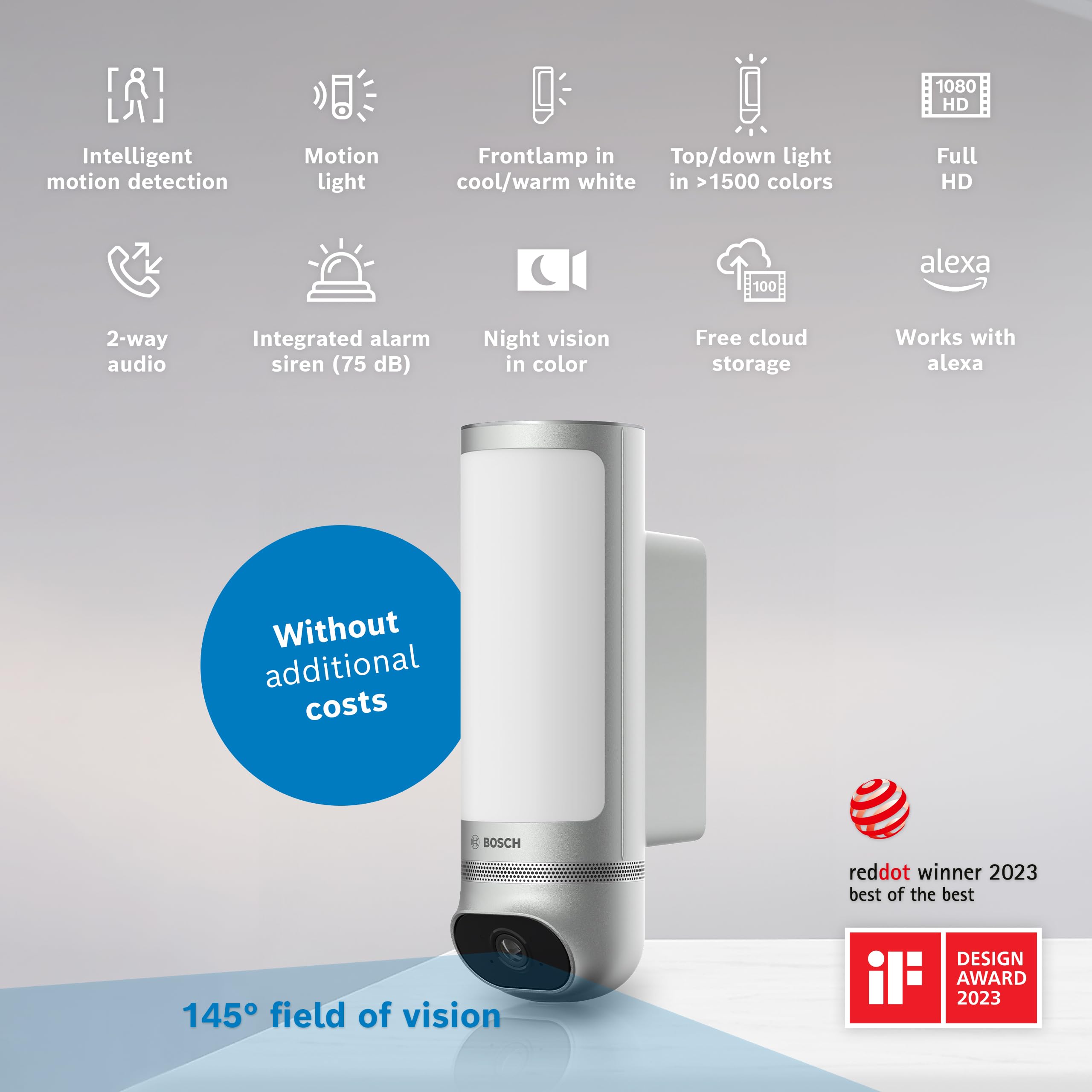 Bosch Smart Home Videocamera per esterni II telecamera argento Full-HD