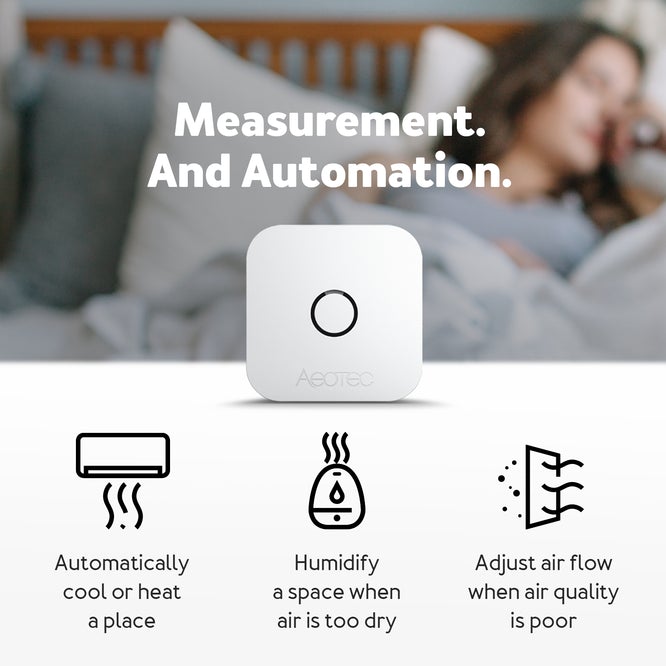 Aeotec aërQ sensore temperatura umidità Z-Wave