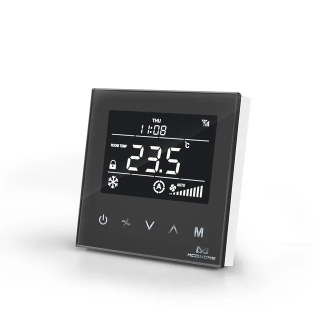 MCO Home MH8-FC-US-B termostato fancoil 2 tubi nero