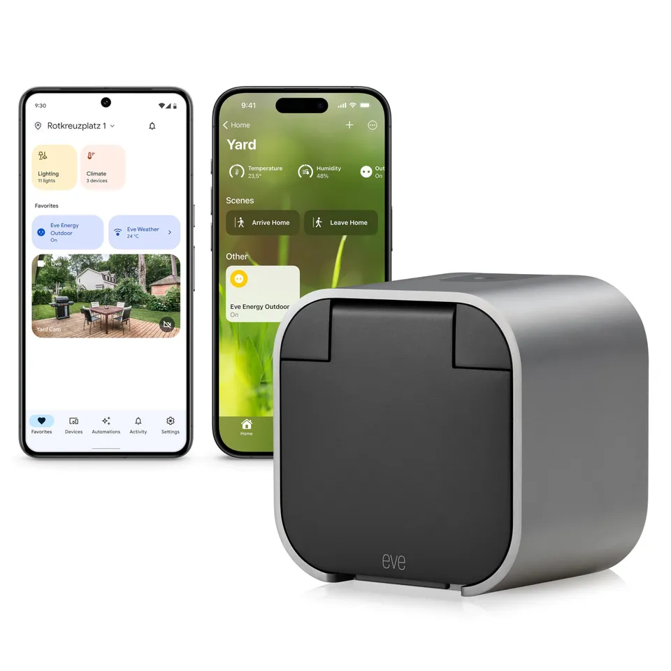 Eve Energy Outdoor presa esterna Matter IP44 misuratore