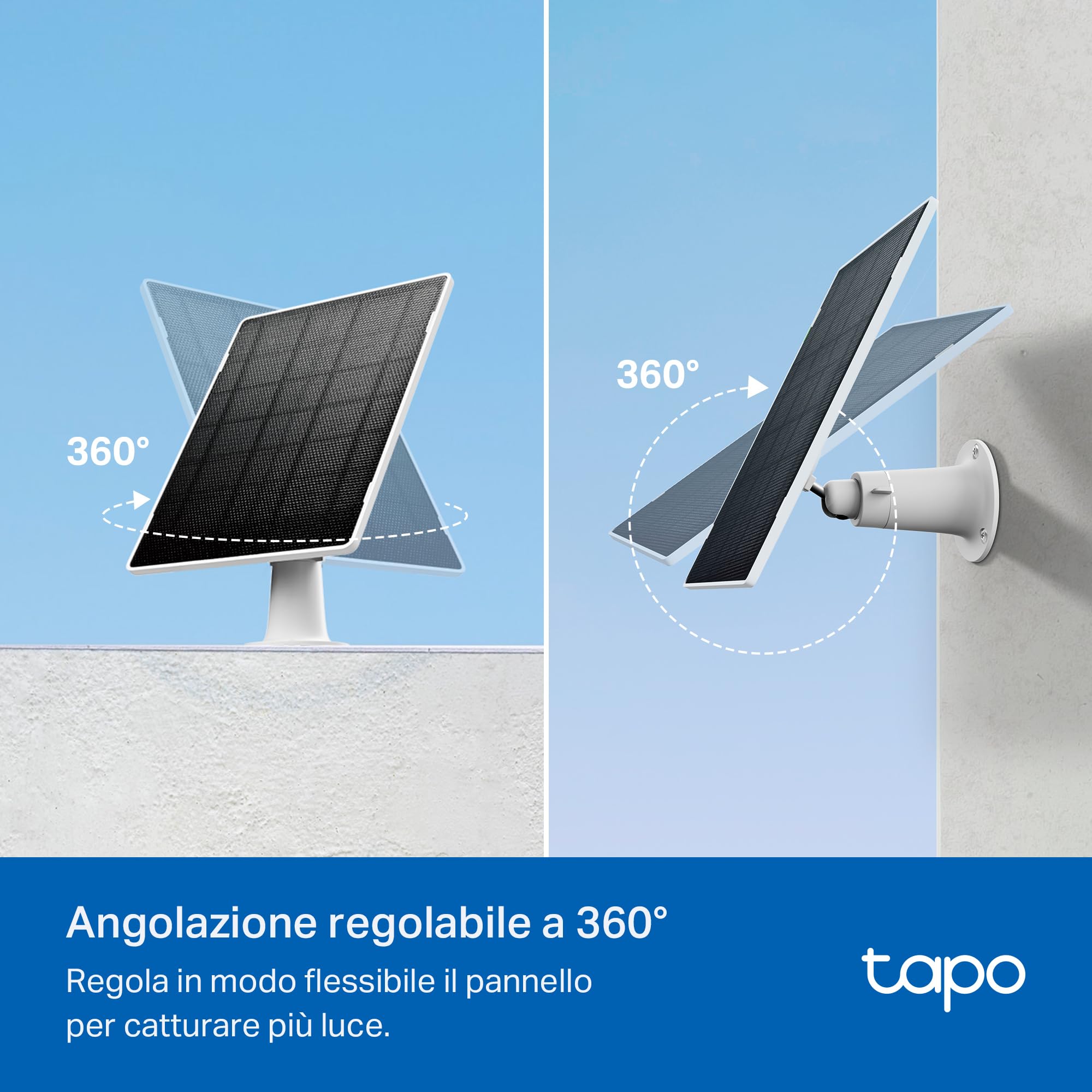 Tapo A202 Pannello Solare 4,5W Cream White IP65