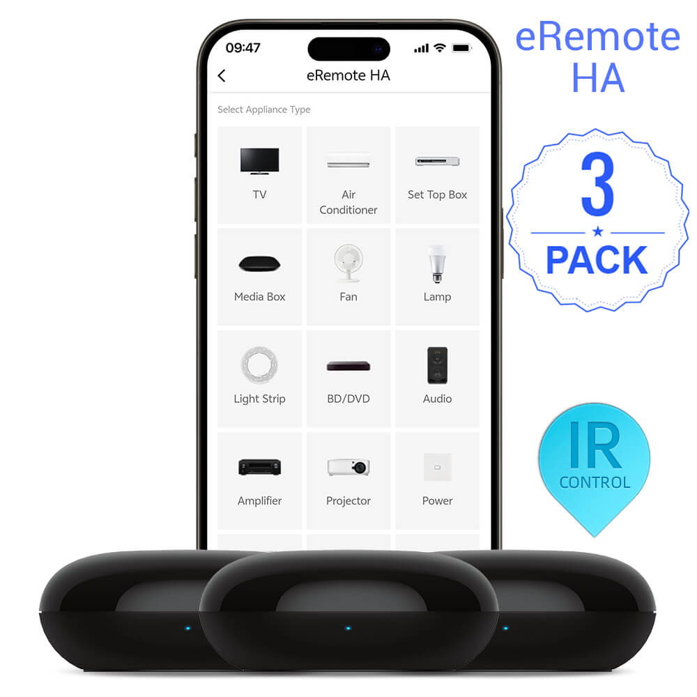 LinknLink eRemote HA telecomando IR WiFi MQTT