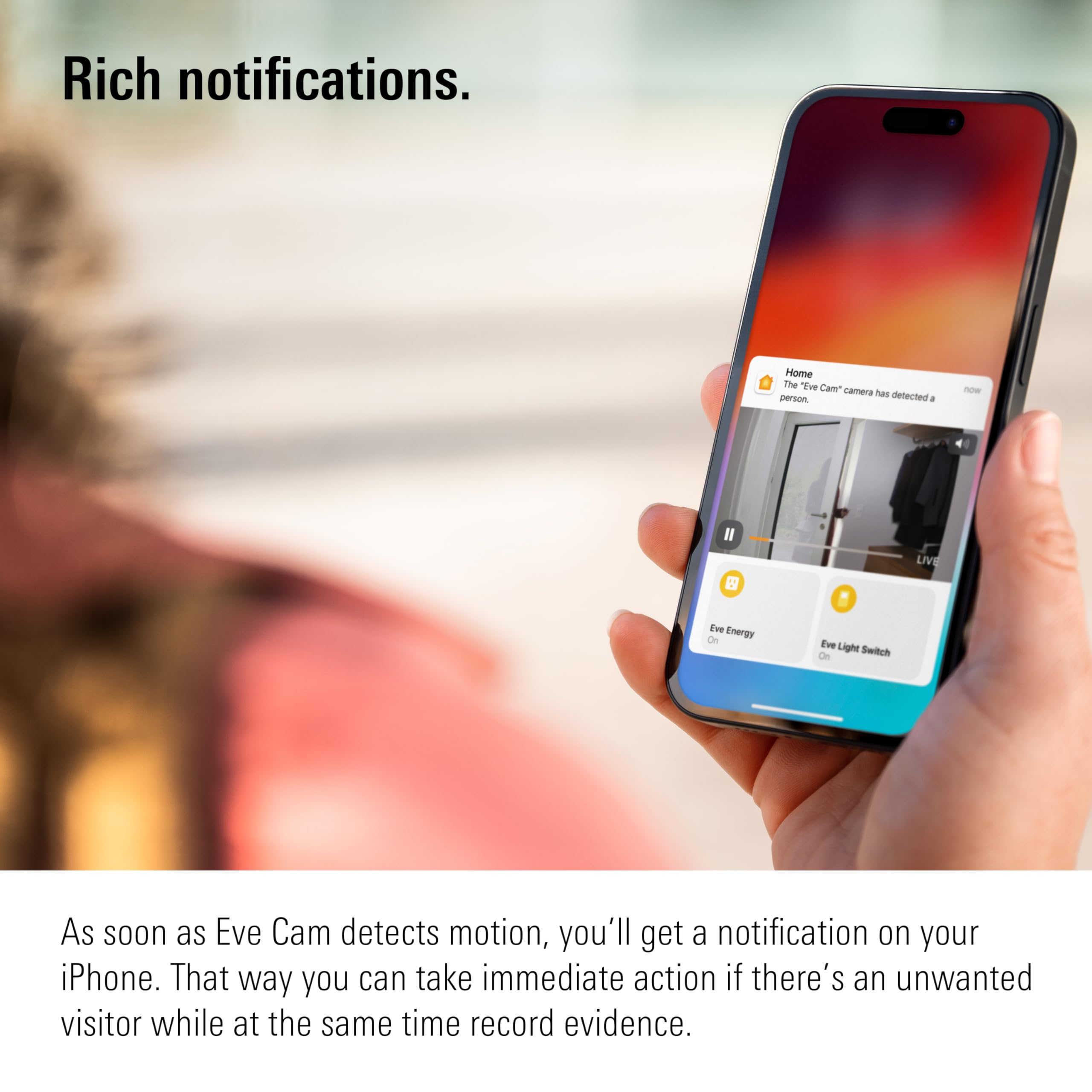 Eve Cam videocamera interna set 2 pezzi HomeKit